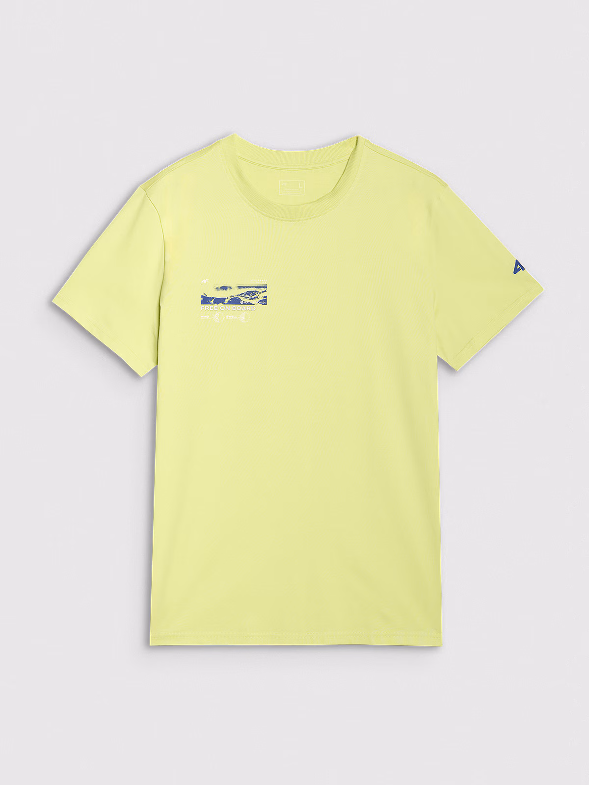 T-shirt regular z nadrukiem męski - szary