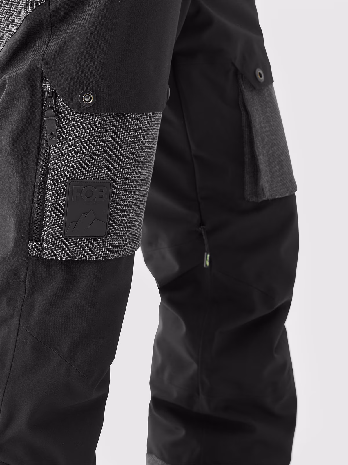 Spodnie snowboardowe membrana 10000 męskie - czarne