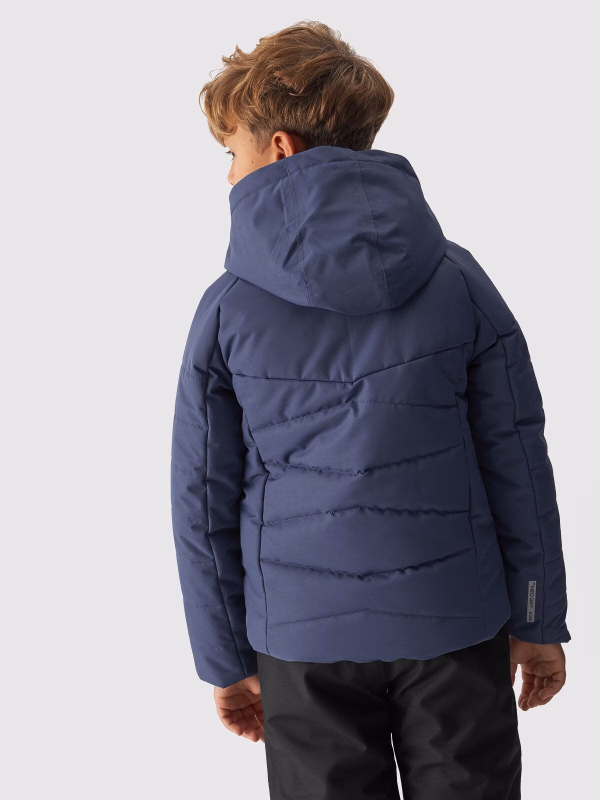 Kurtka narciarska puchowa membrana 5000 chłopięca - niebieska