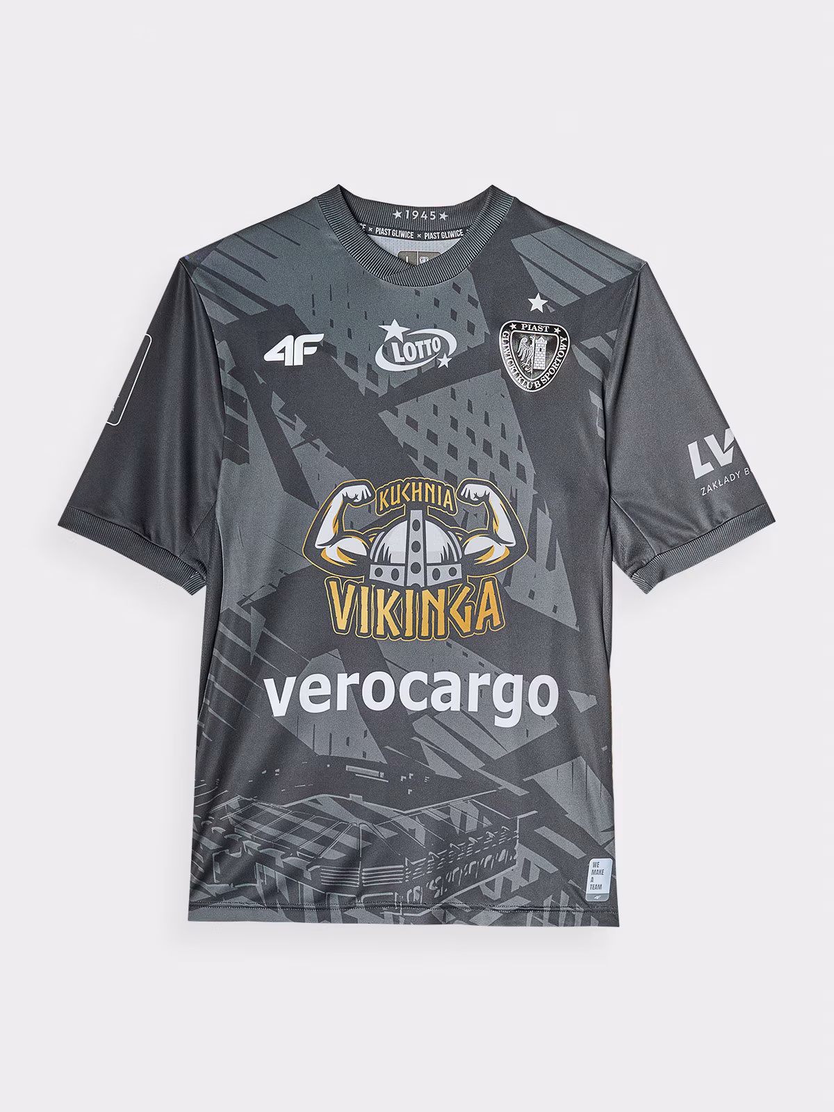 Koszulka klubowa wyjazdowa z sezonu 2024/25 męska 4F x Piast Gliwice - multikolor