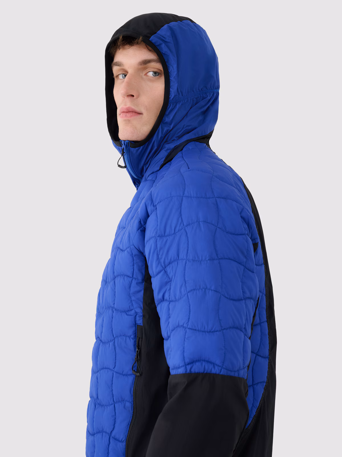 Kurtka puchowa trekkingowa z wypełnieniem Primaloft Black Insulation męska - niebieska