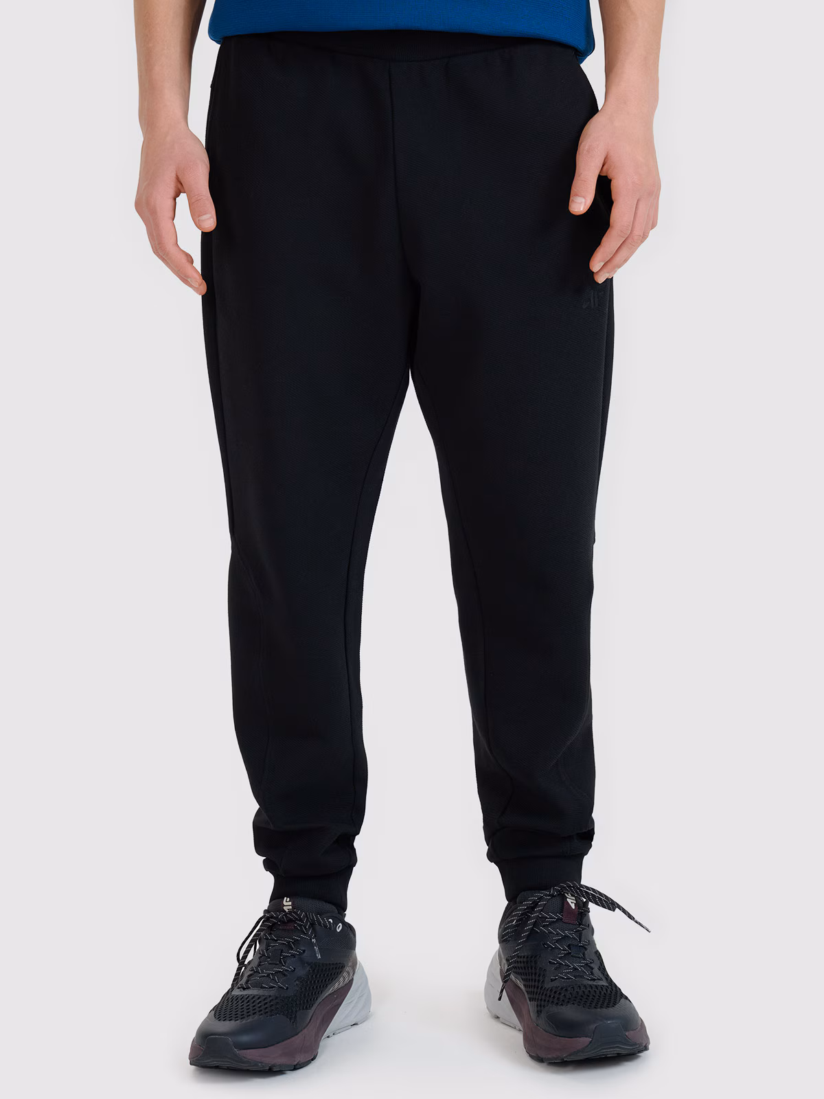 Spodnie dresowe joggery męskie - czarne