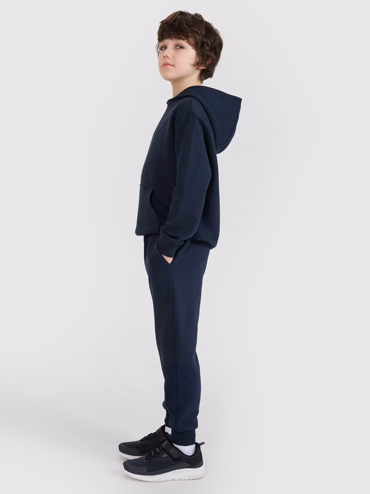 Spodnie dresowe joggery chłopięce - czarne