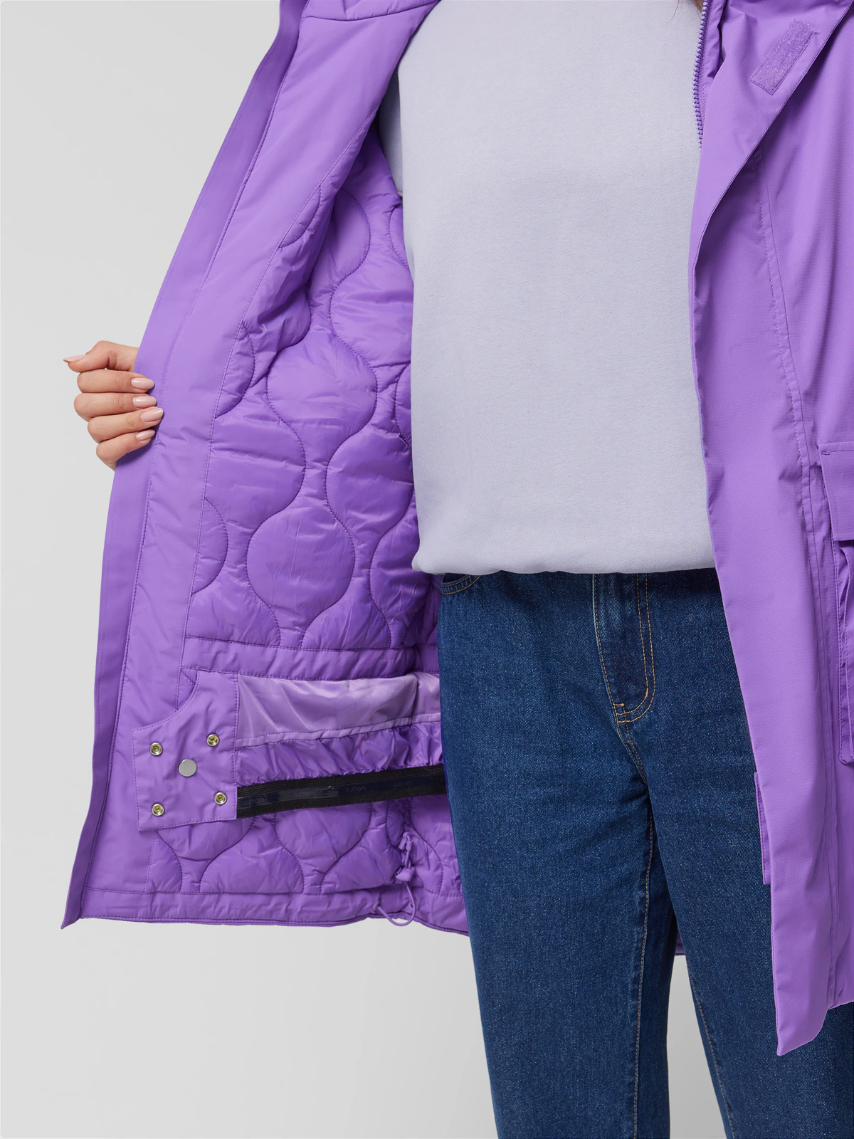 Kurtka snowboardowa z membraną 8000 uniseks Outhorn - fioletowa