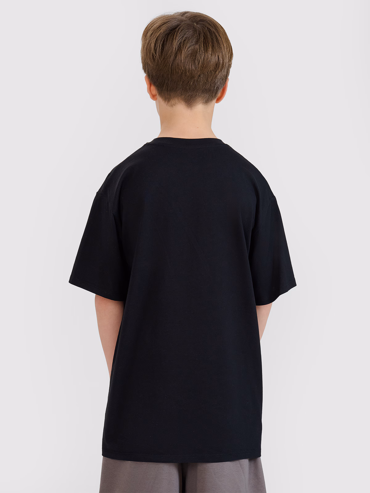 T-shirt oversize z nadrukiem chłopięcy - czerwony