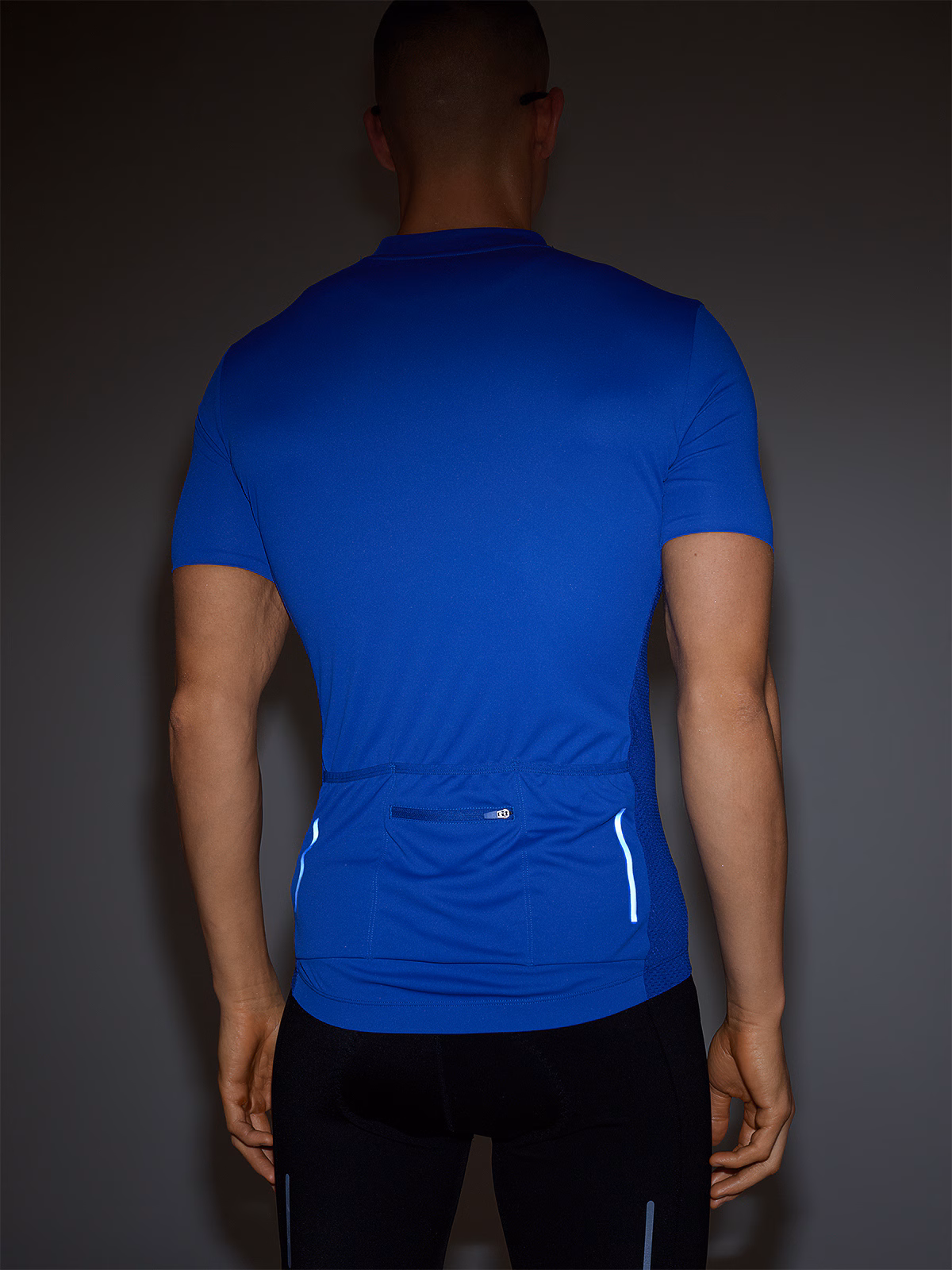 Koszulka rowerowa rozpinana męska - pomarańczowa