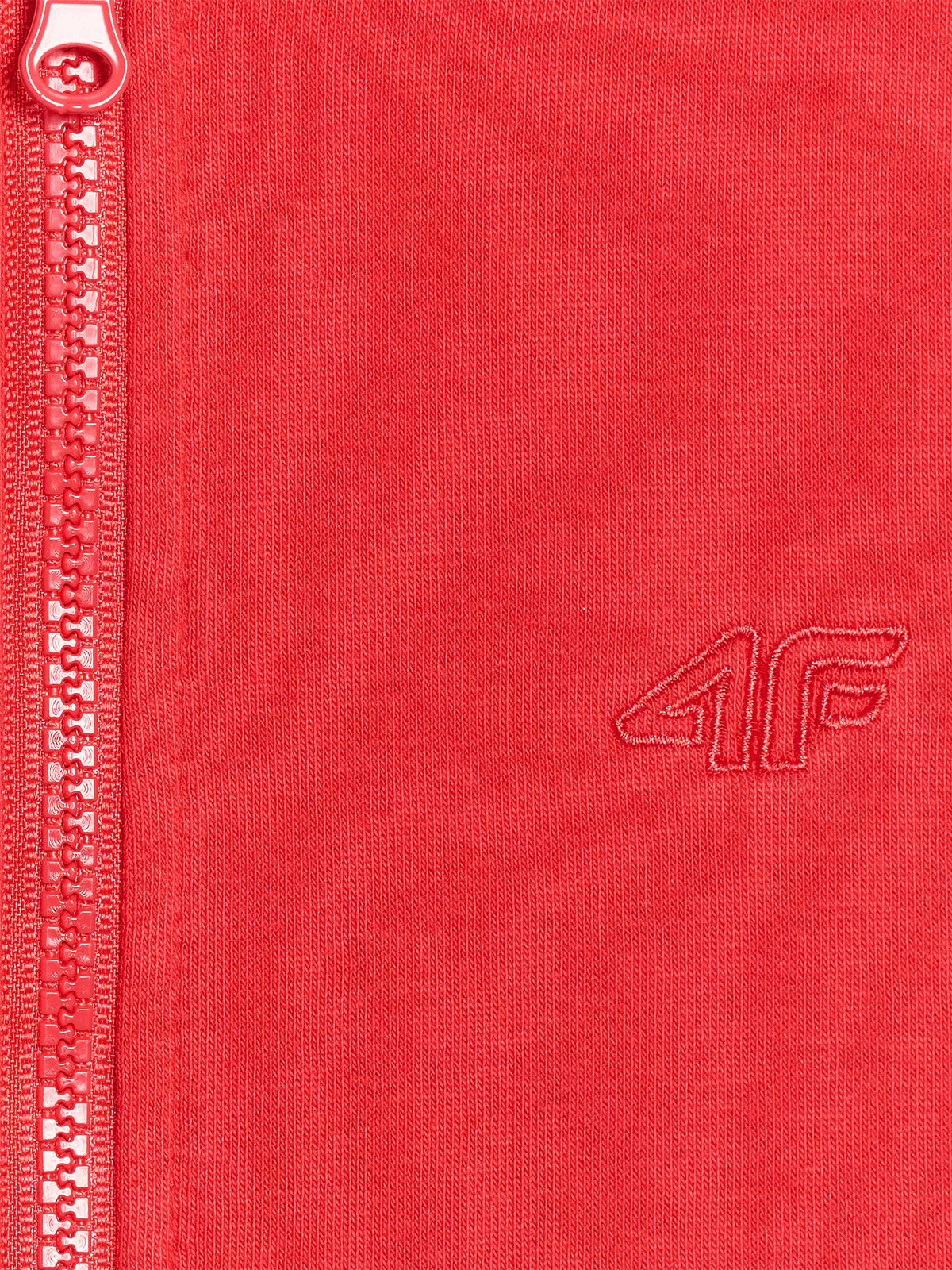 Bluza dresowa rozpinana z kapturem chłopięca - pomarańczowa