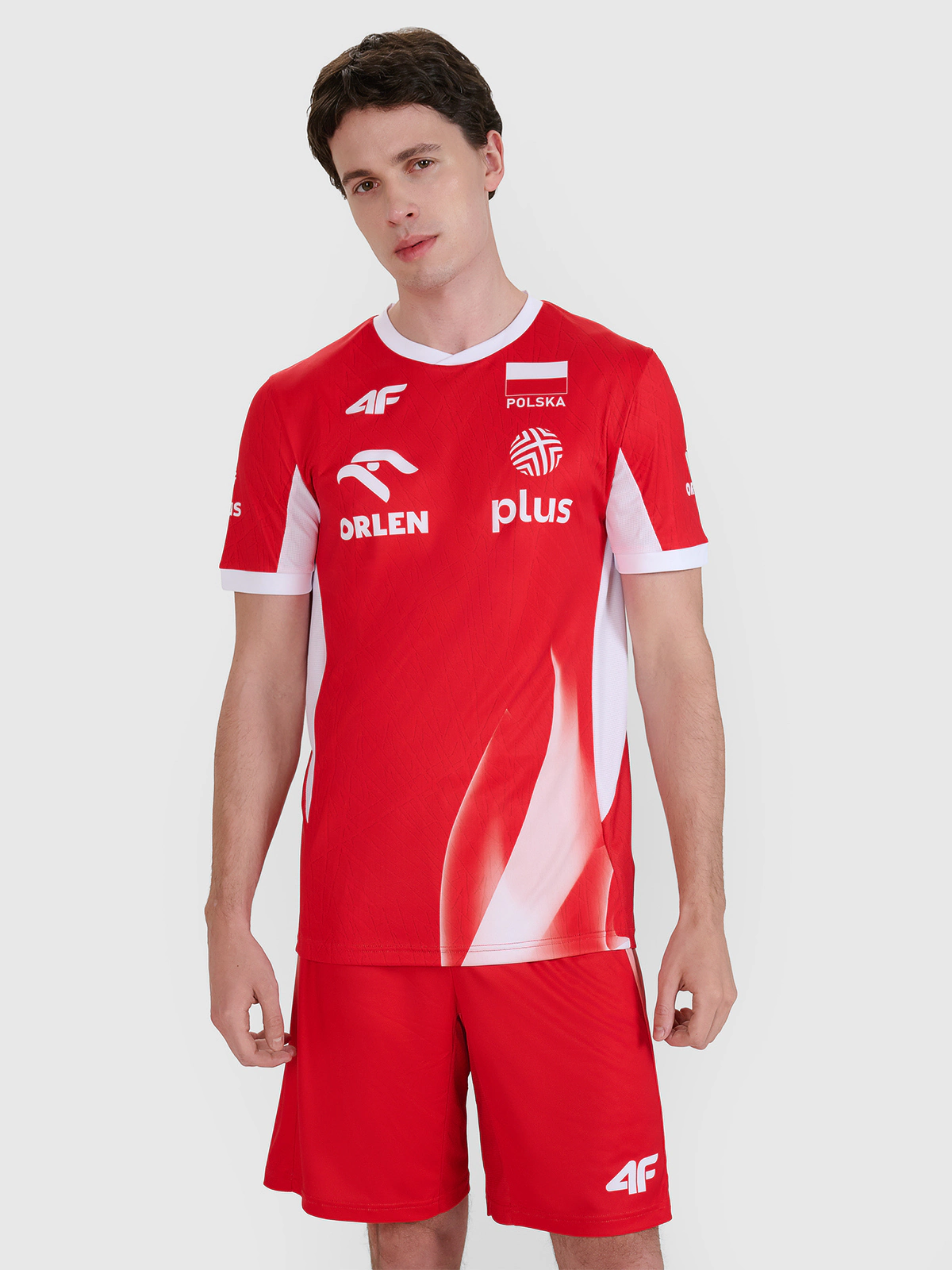 Koszulka meczowa replika domowa męska 4F x Polska Siatkówka - biała