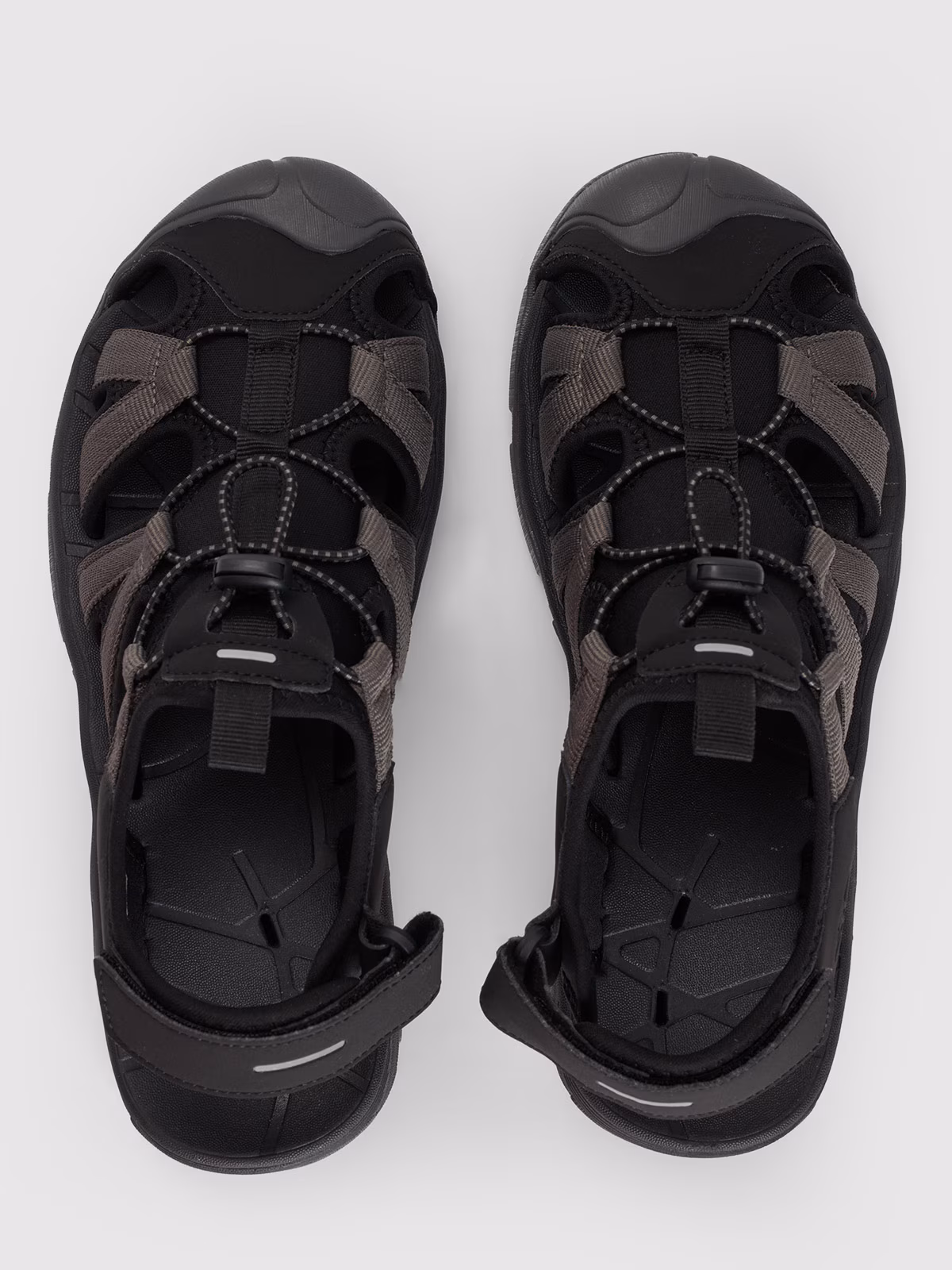 Sandały z zakrytymi palcami męskie - szare