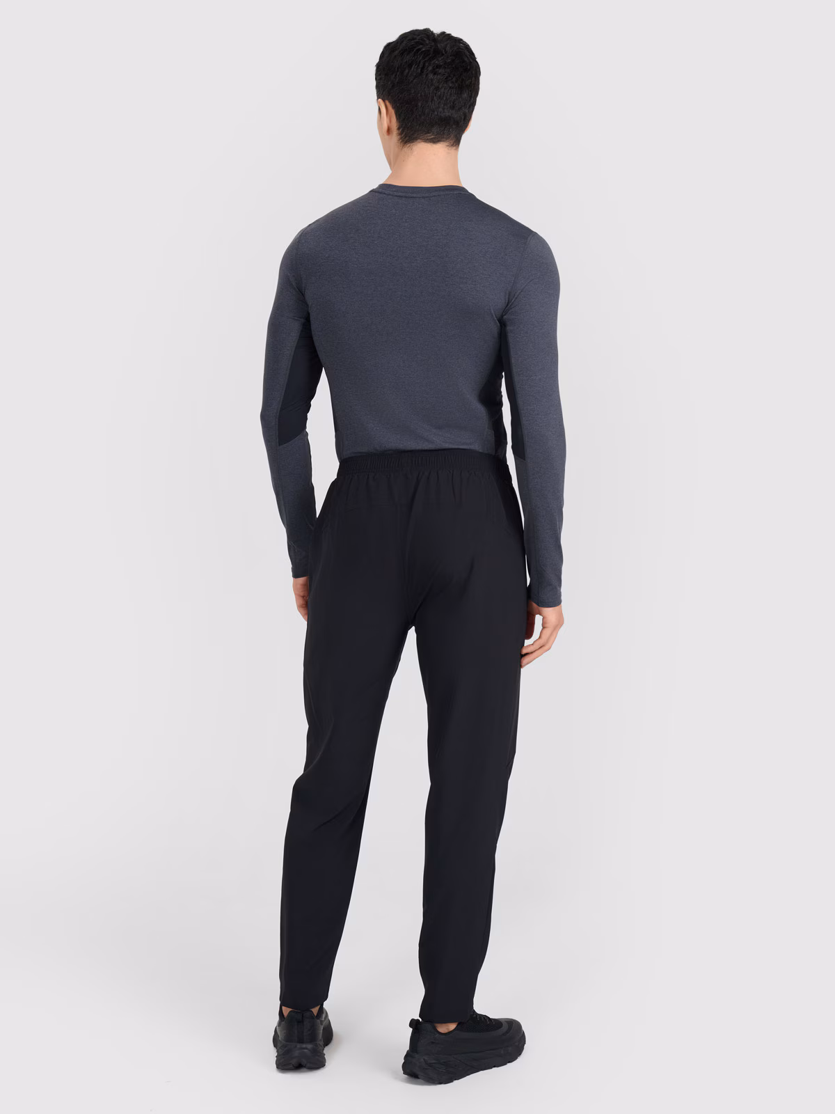 Spodnie treningowe szybkoschnące męskie - czarne