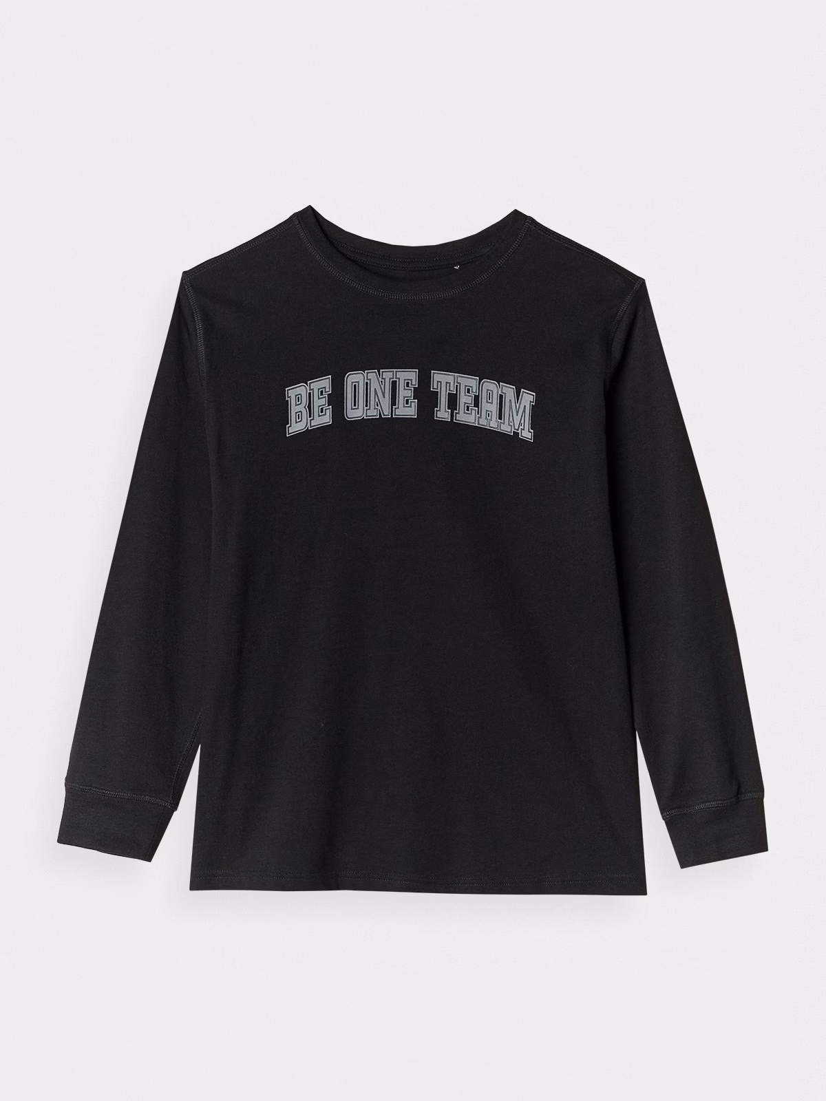 Longsleeve oversize chłopięcy - czarny