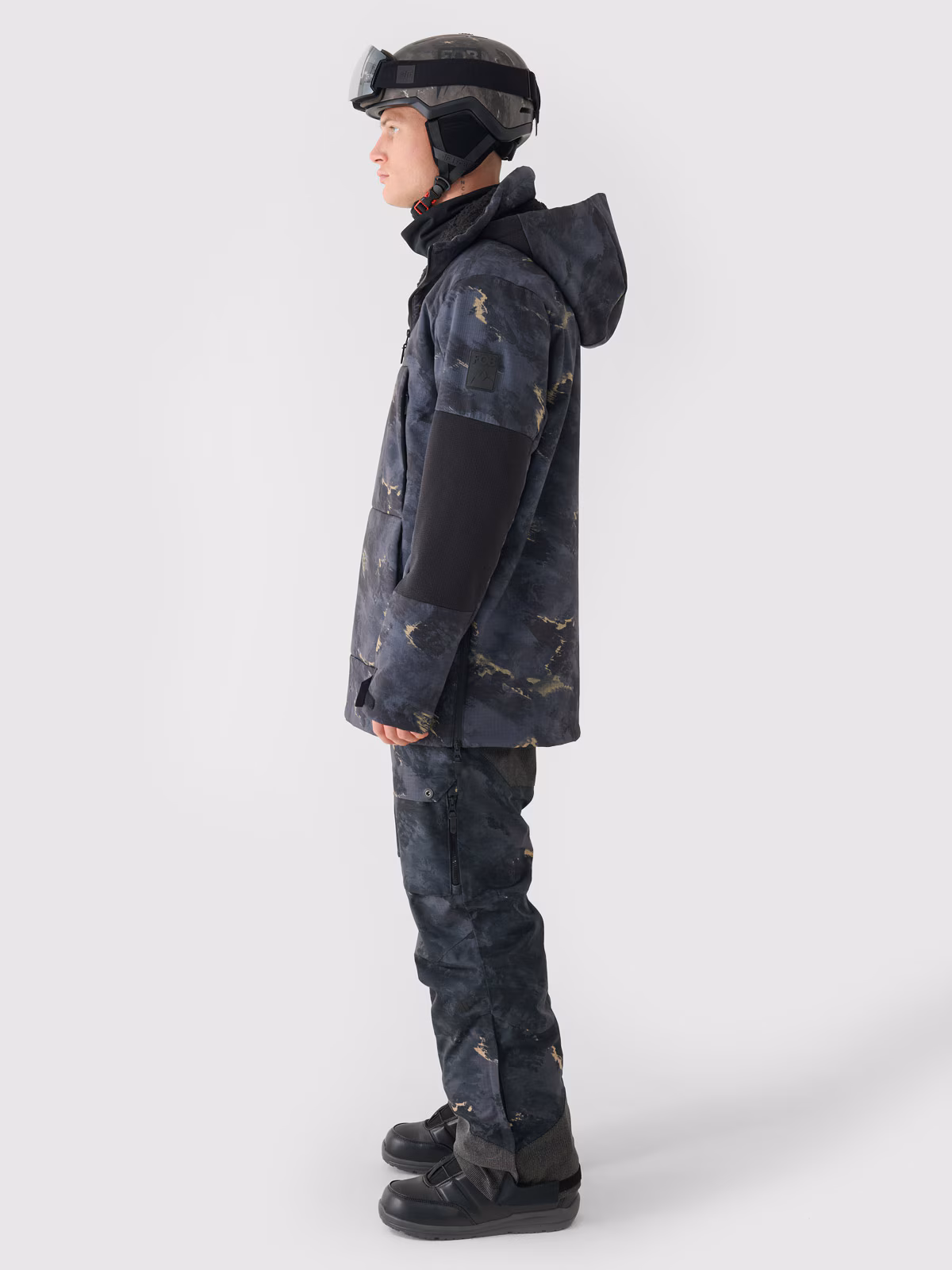 Kurtka snowboardowa membrana 8000 męska - czarna