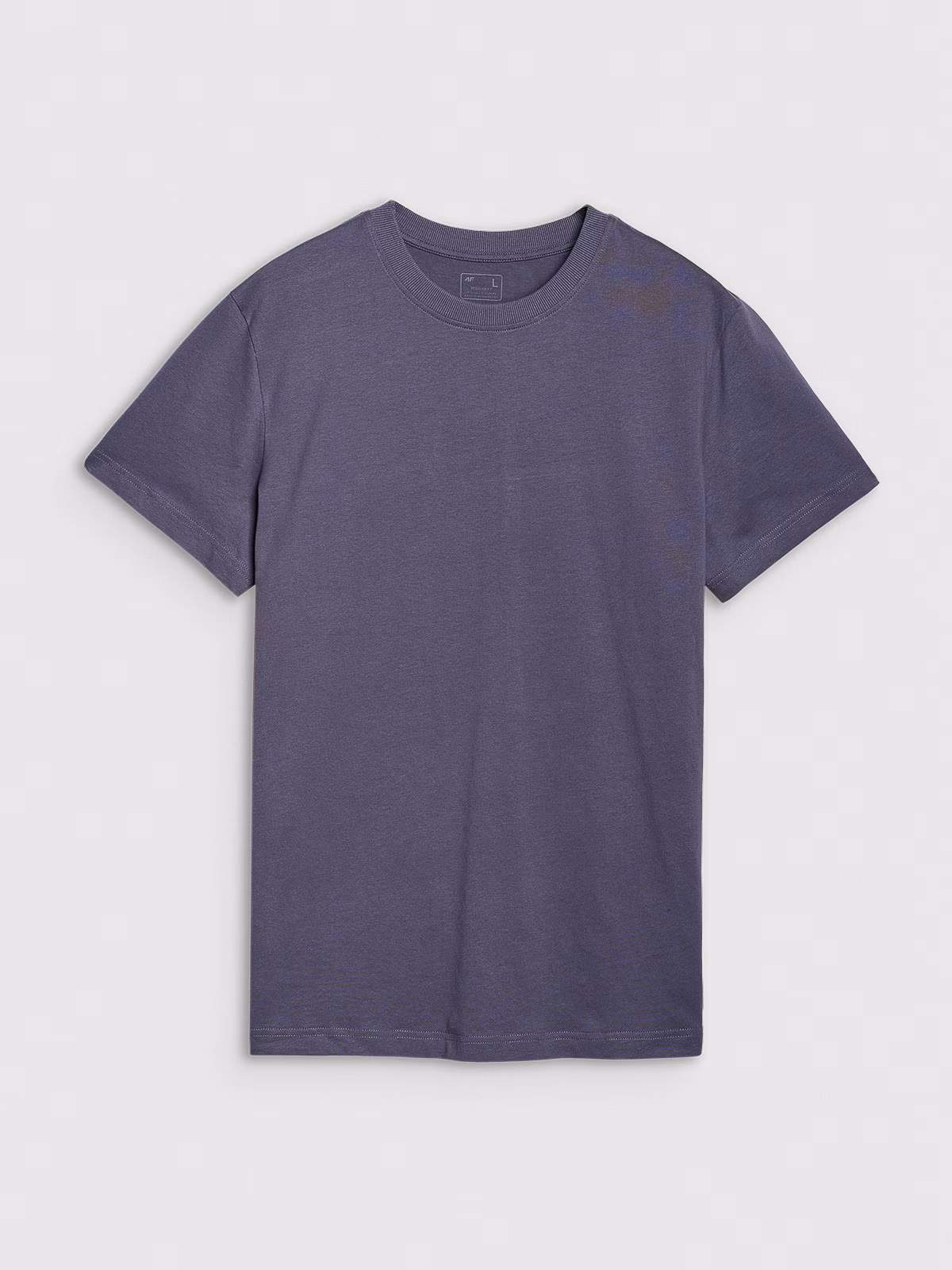 T-shirt regular z nadrukiem męski - beżowy