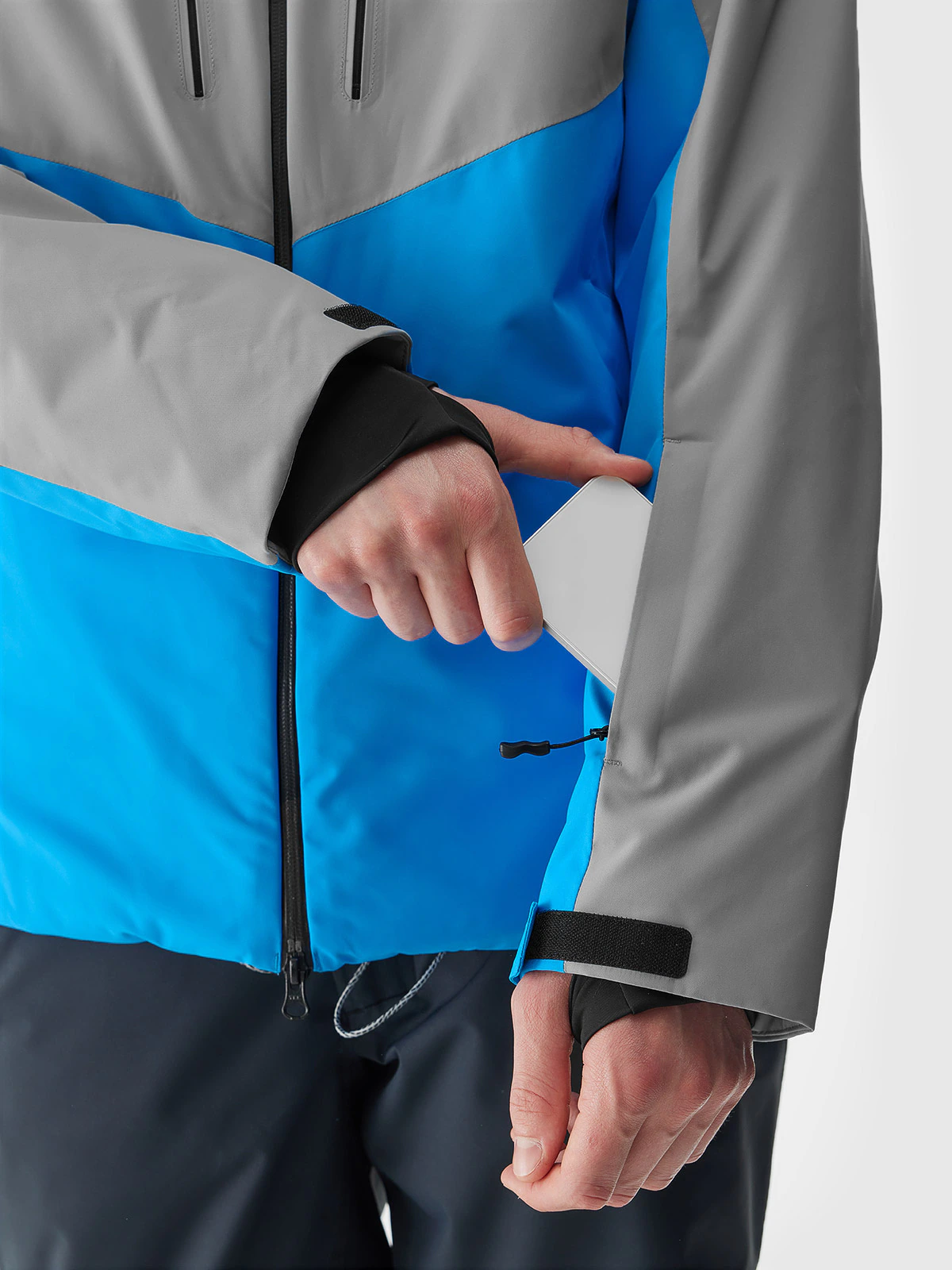 Kurtka narciarska 4FPro membrana Dermizax 20000 męska - szara