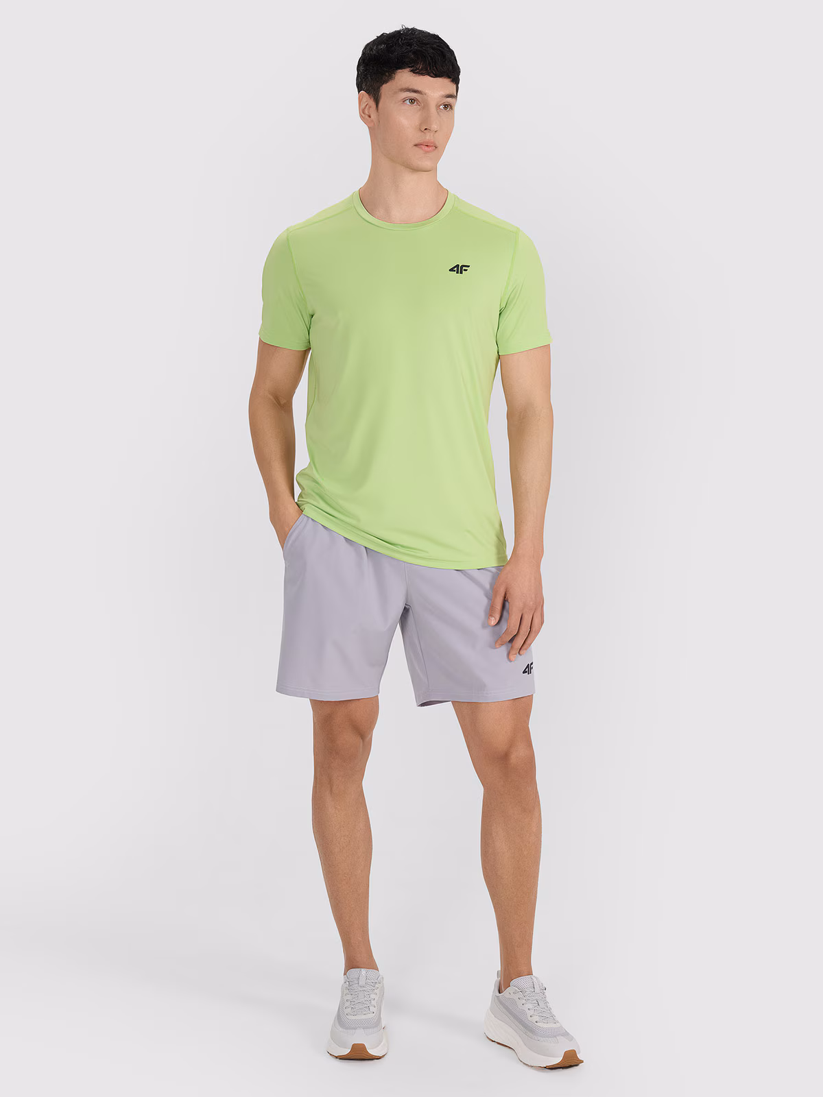 Koszulka treningowa szybkoschnąca męska - turkusowa