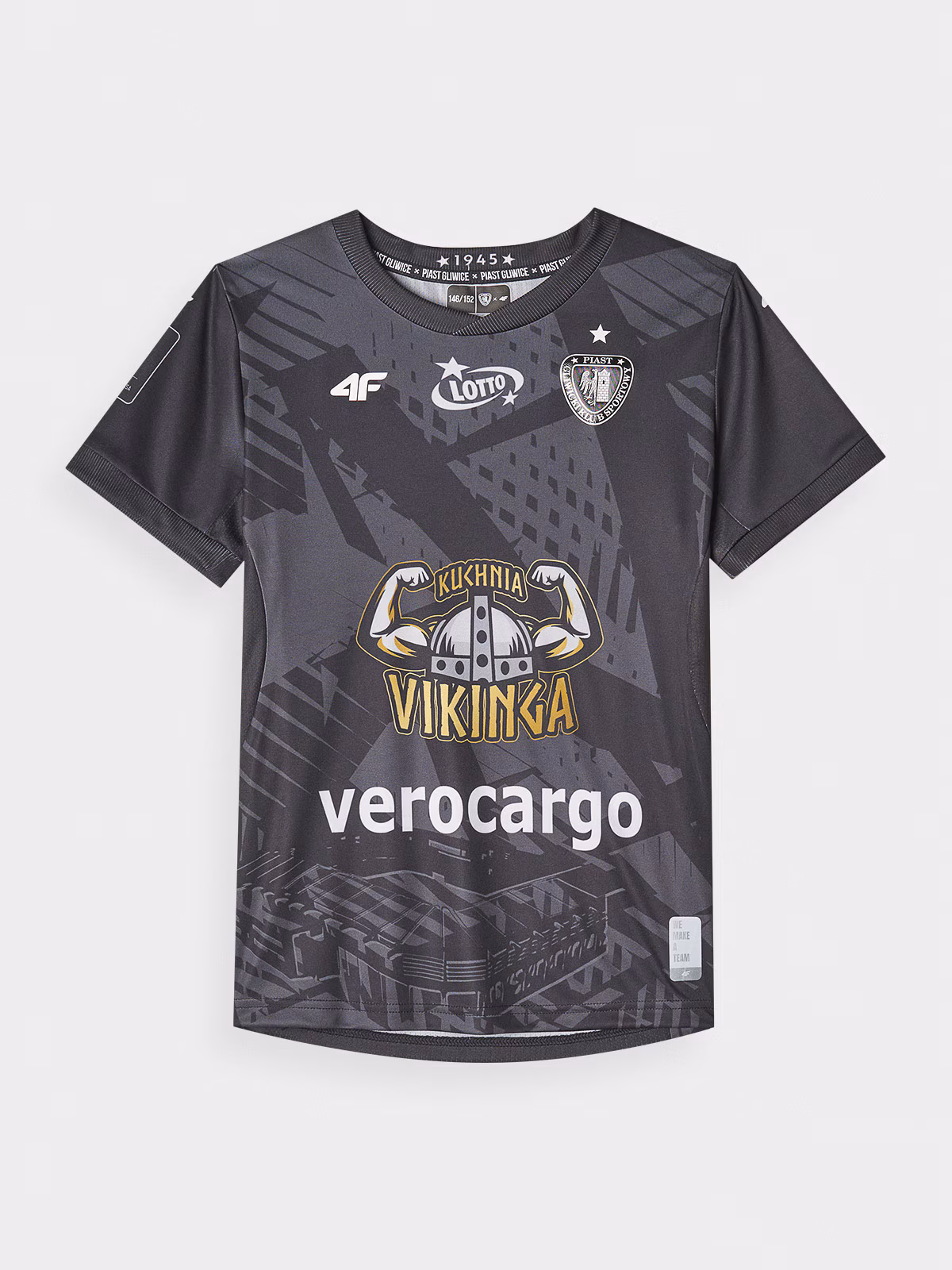 Trzecia koszulka klubowa z sezonu 2024/25 chłopięca 4F x Piast Gliwice - multikolor