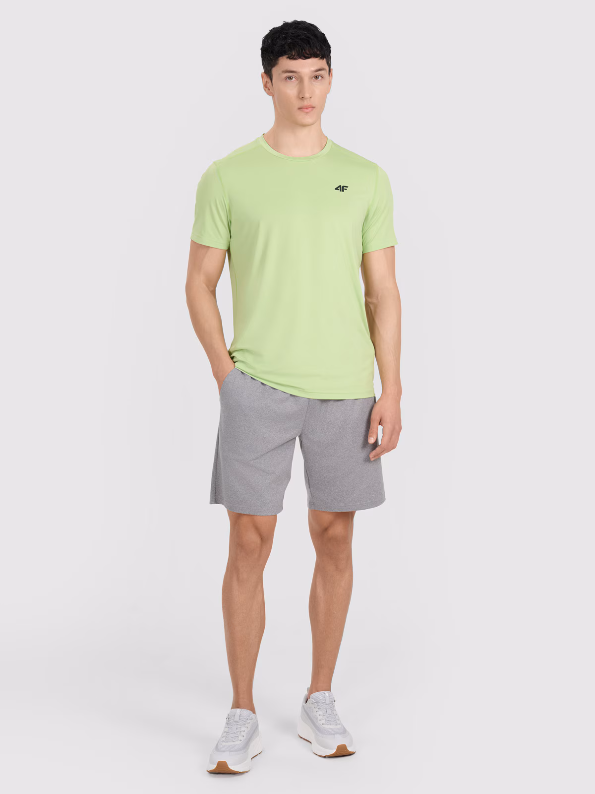 Spodenki treningowe szybkoschnące męskie - szare