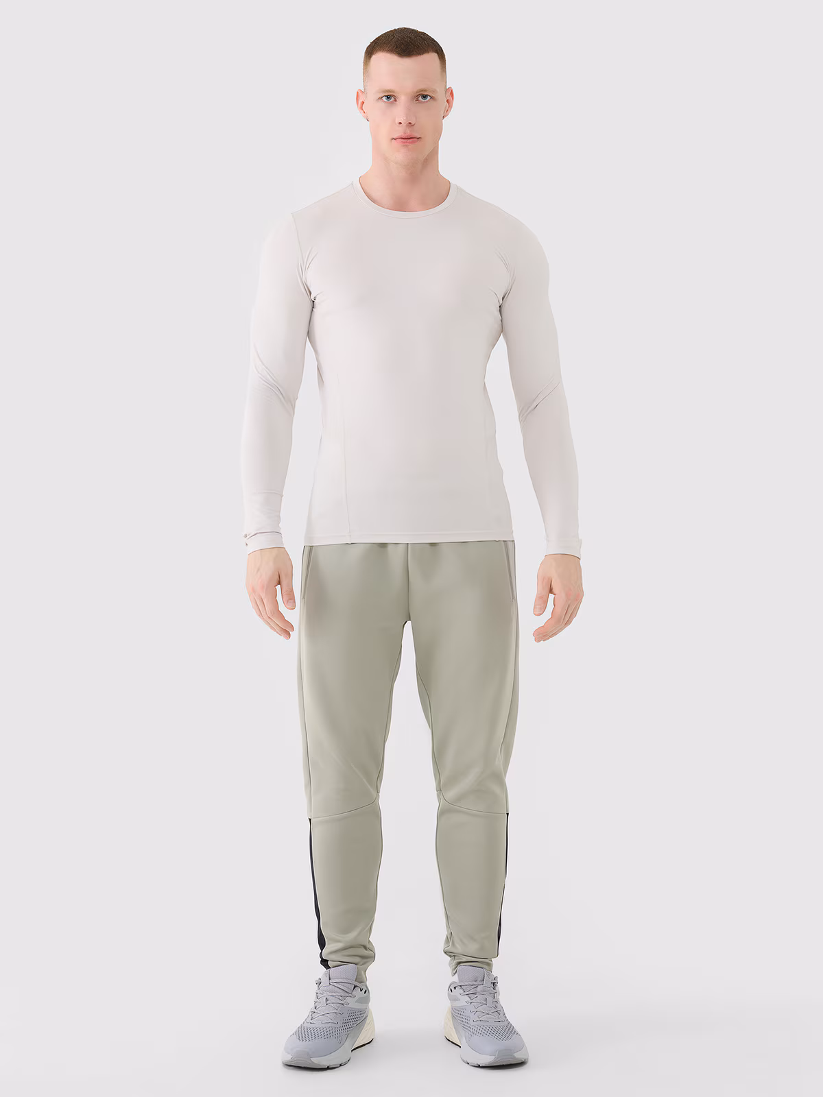 Spodnie treningowe szybkoschnące męskie - czarne