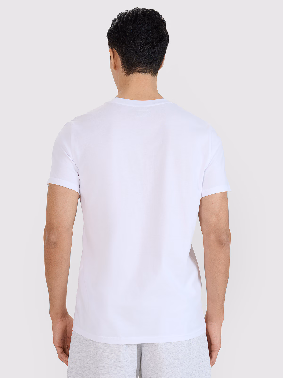 T-shirt regular z nadrukiem męski - czerwony