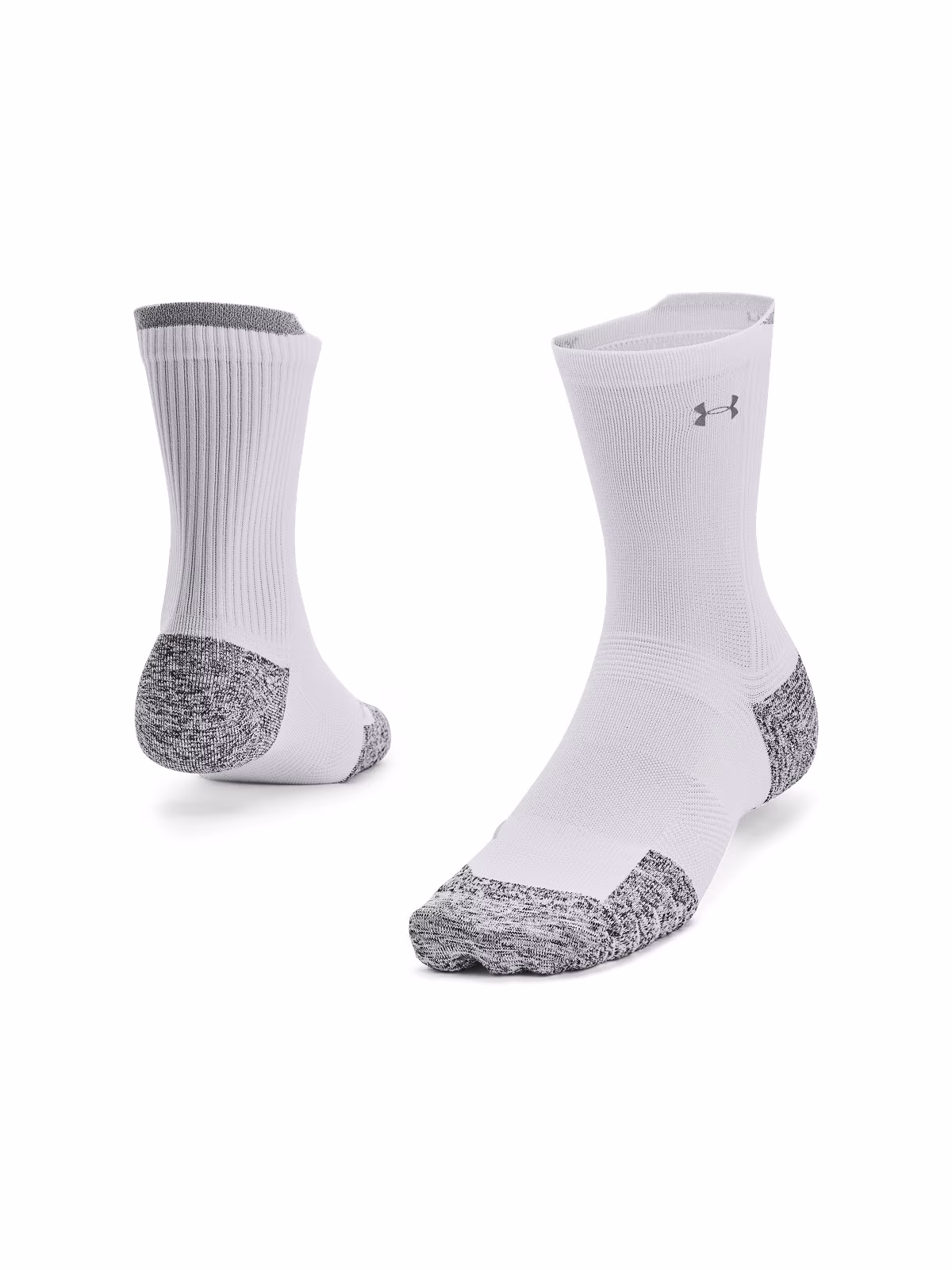 Skarpetki do biegania uniseks Under Armour UA AD Run Cushion 1pk Mid - białe