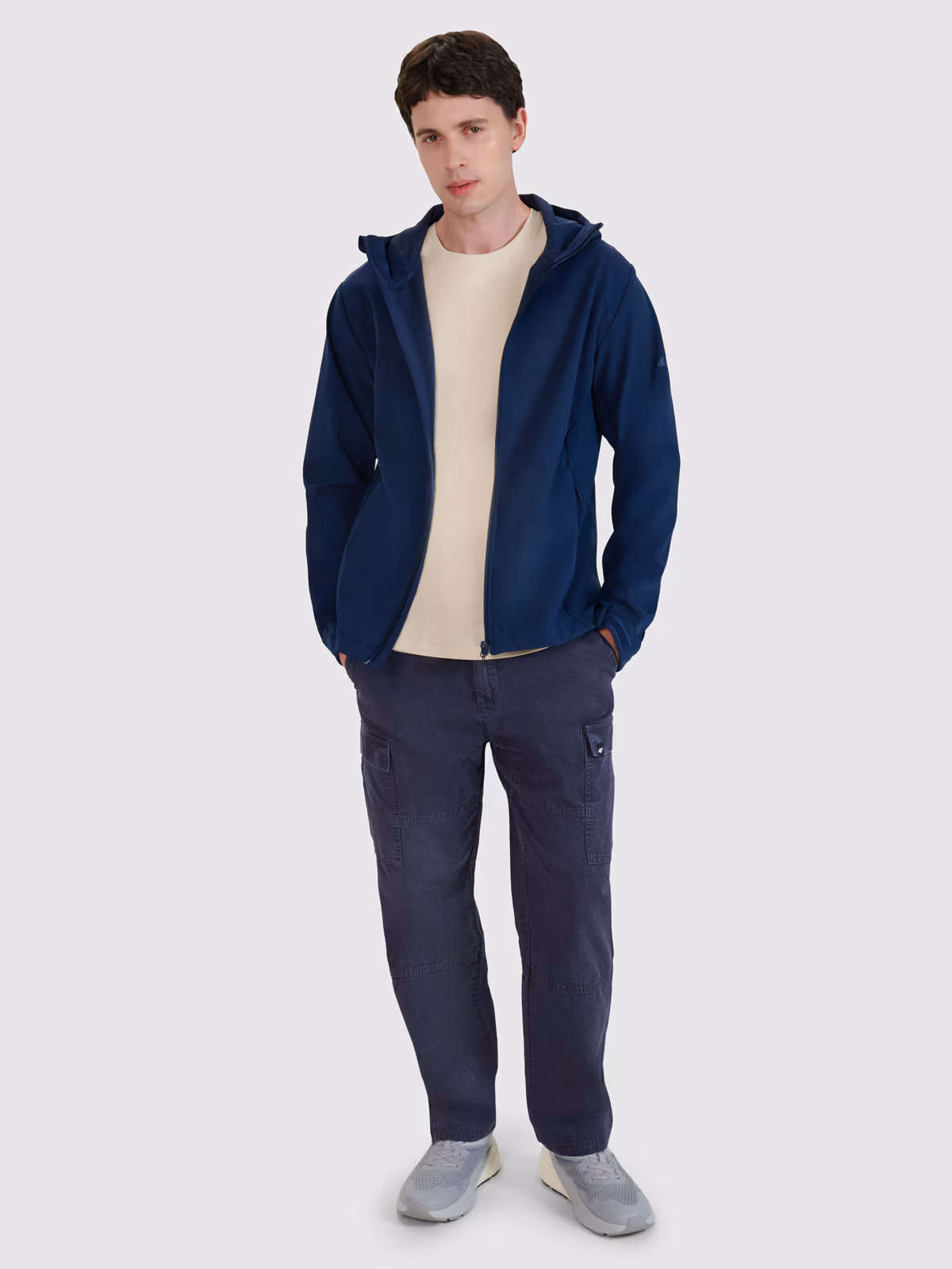 Kurtka softshell wiatroodporna membrana 5000 męska - czarna