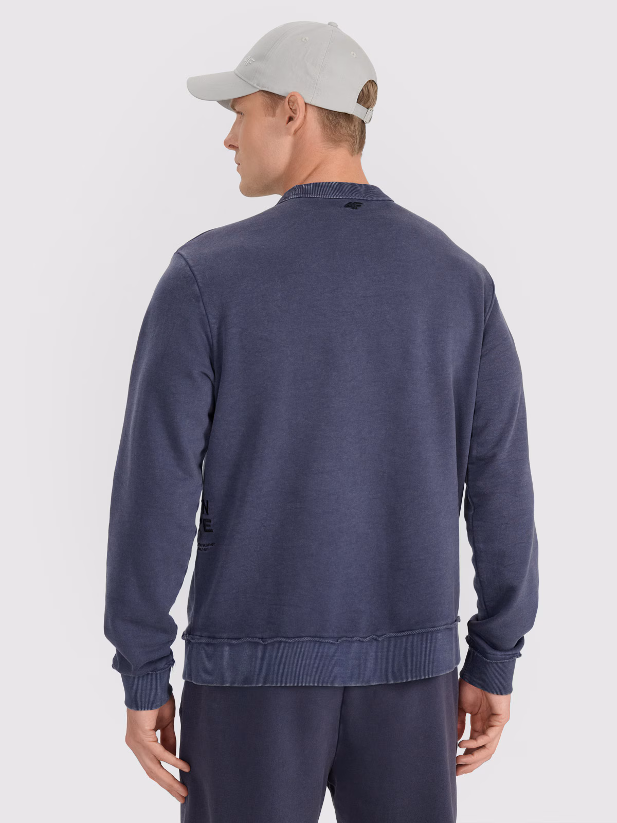 Bluza dresowa nierozpinana bez kaptura męska - szara