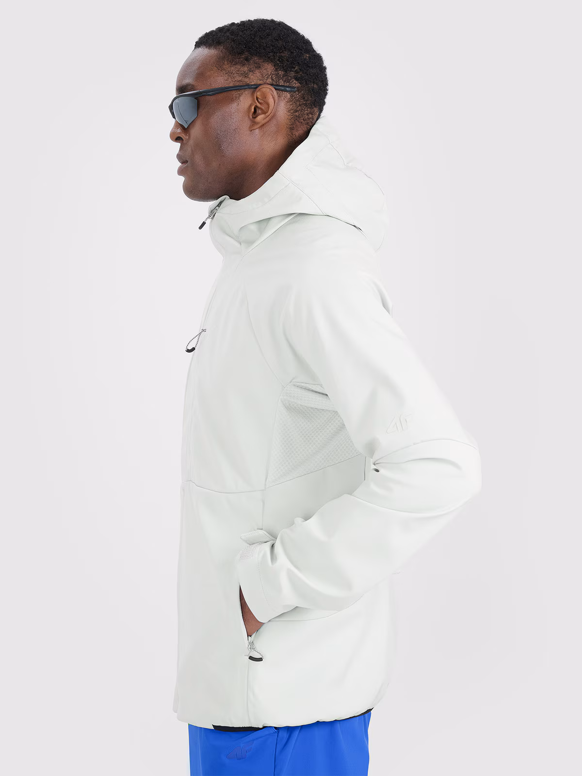 Kurtka softshell wiatroodporna membrana 10000 męska - granatowa