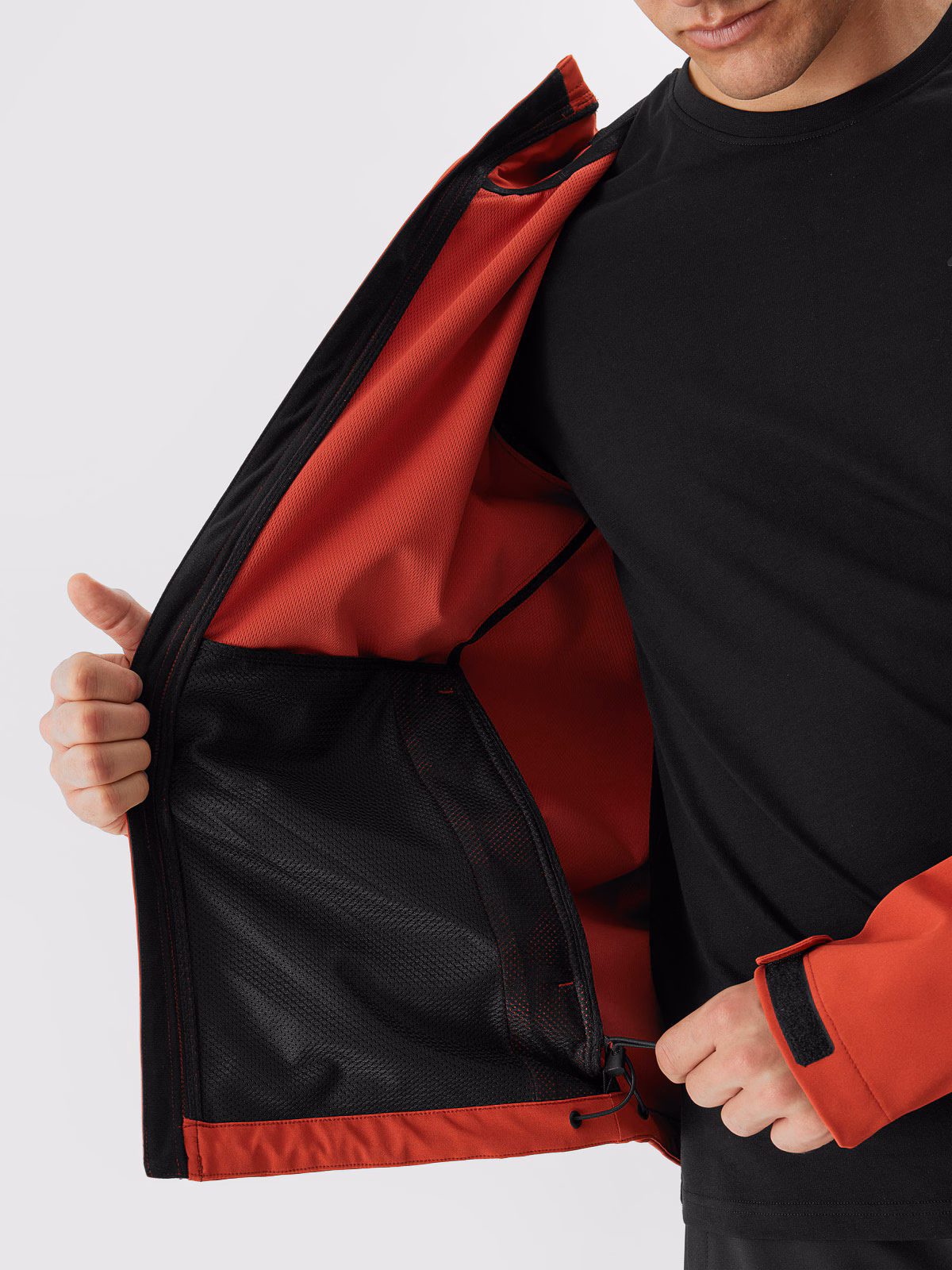 Kurtka softshell wiatroodporna membrana 5000 męska - czerwona