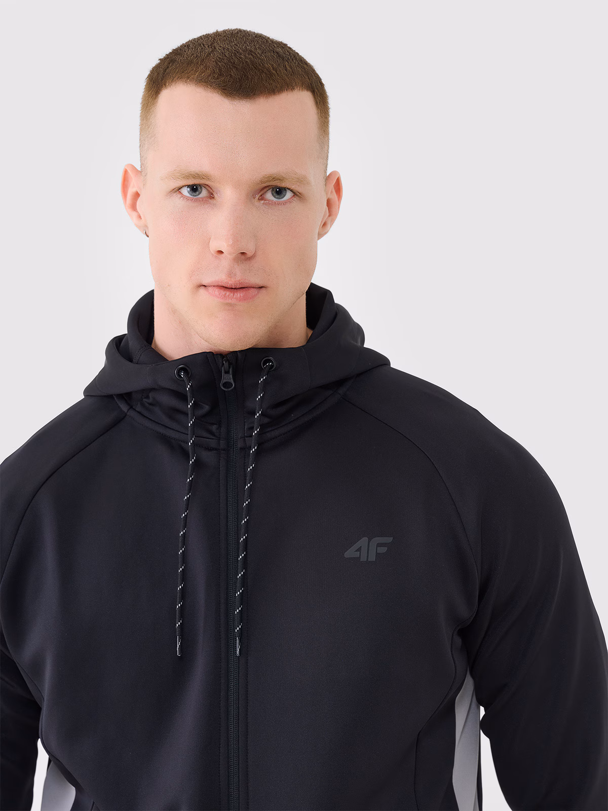 Bluza treningowa szybkoschnąca męska - czarna