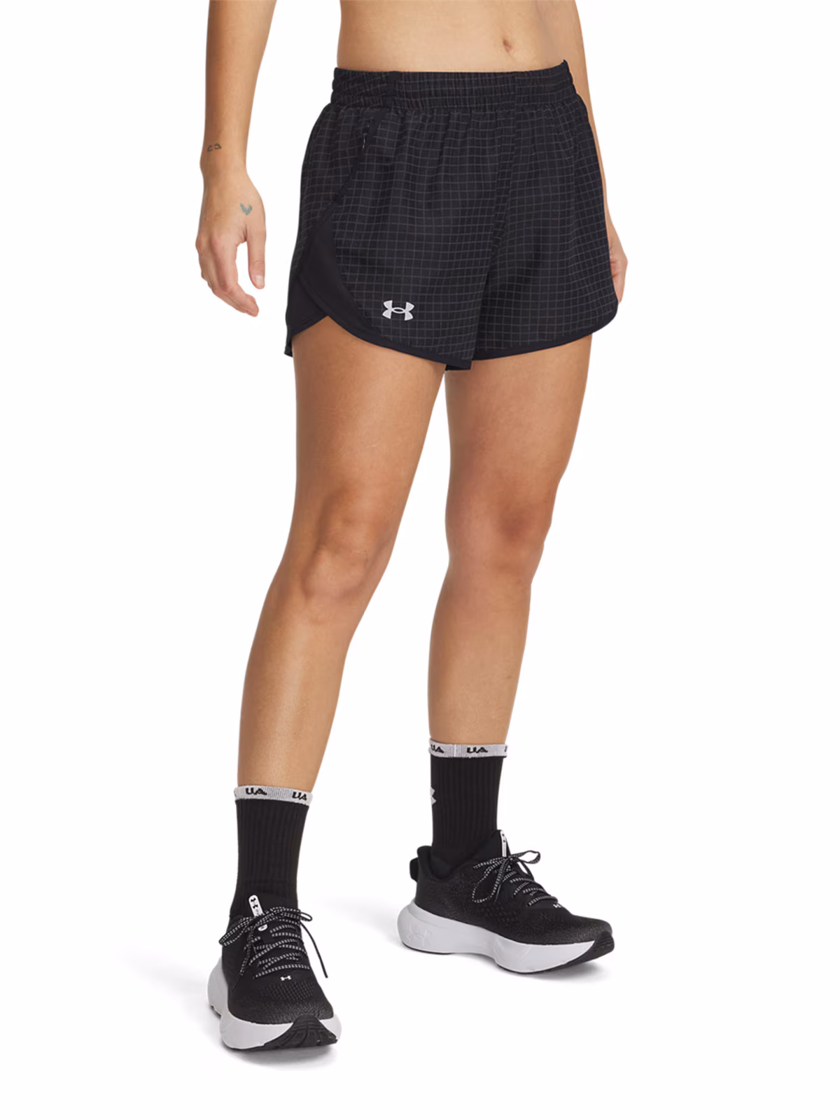 Spodenki do biegania damskie Under Armour UA Fly By 3'' Novelty Shorts - czarne