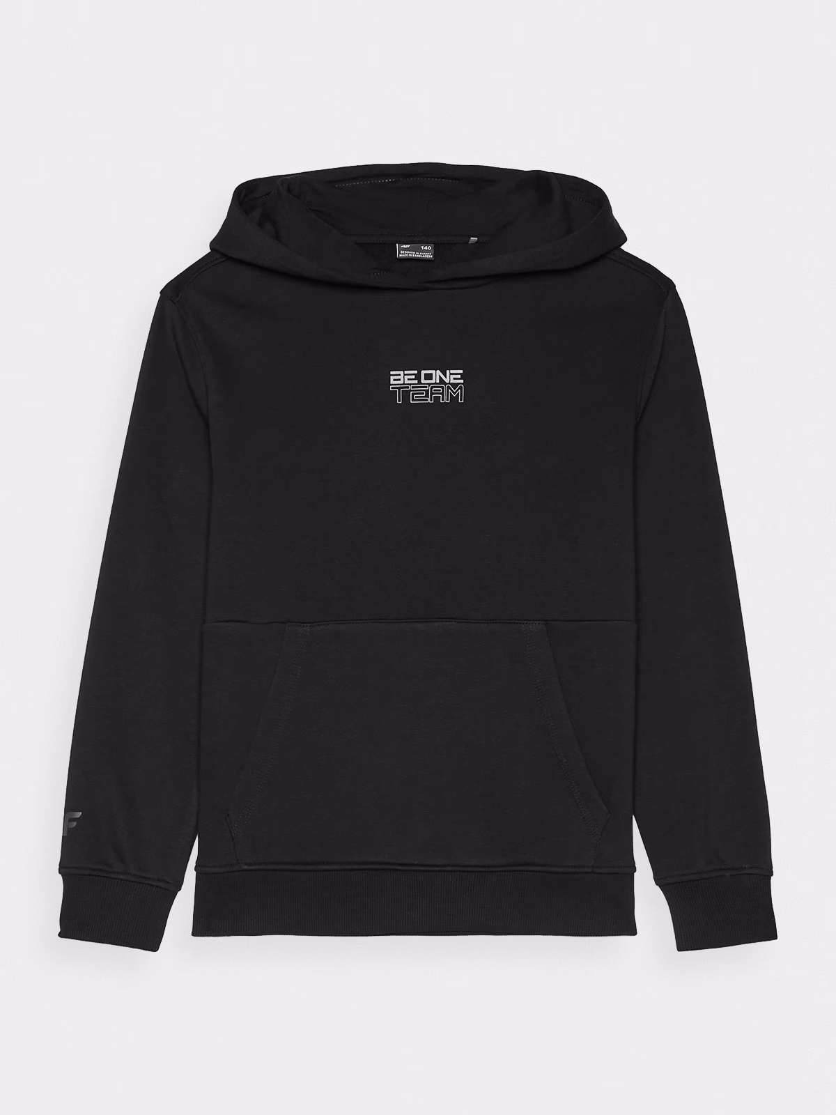 Bluza dresowa nierozpinana z kapturem chłopięca - szara