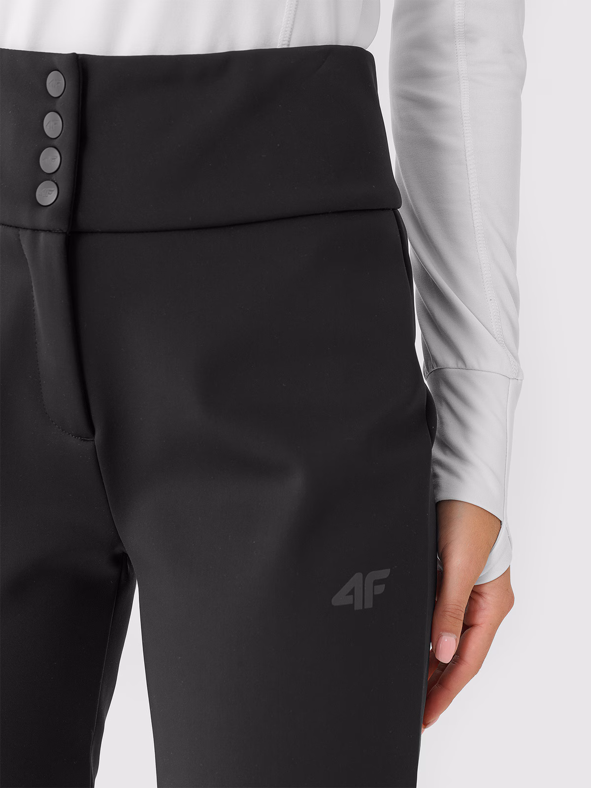 Spodnie skiturowe softshell membrana 5000 damskie - czarne