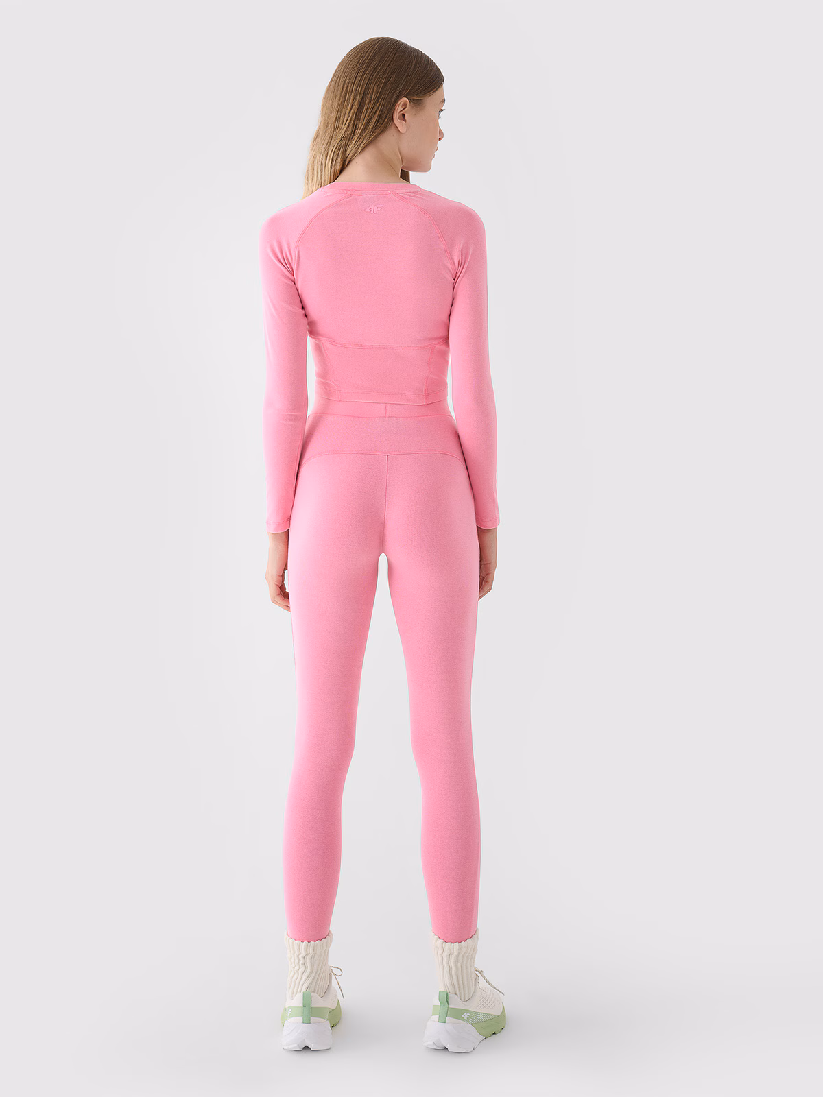 Legginsy dzianinowe damskie - czarne