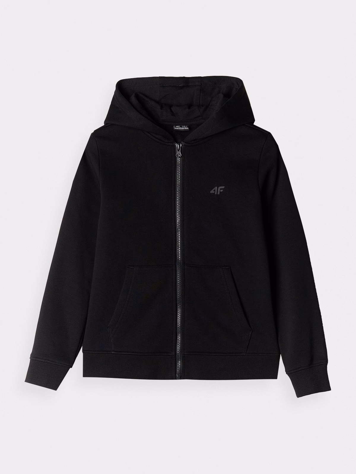 Bluza dresowa rozpinana z kapturem dziewczęca - pudrowy róż