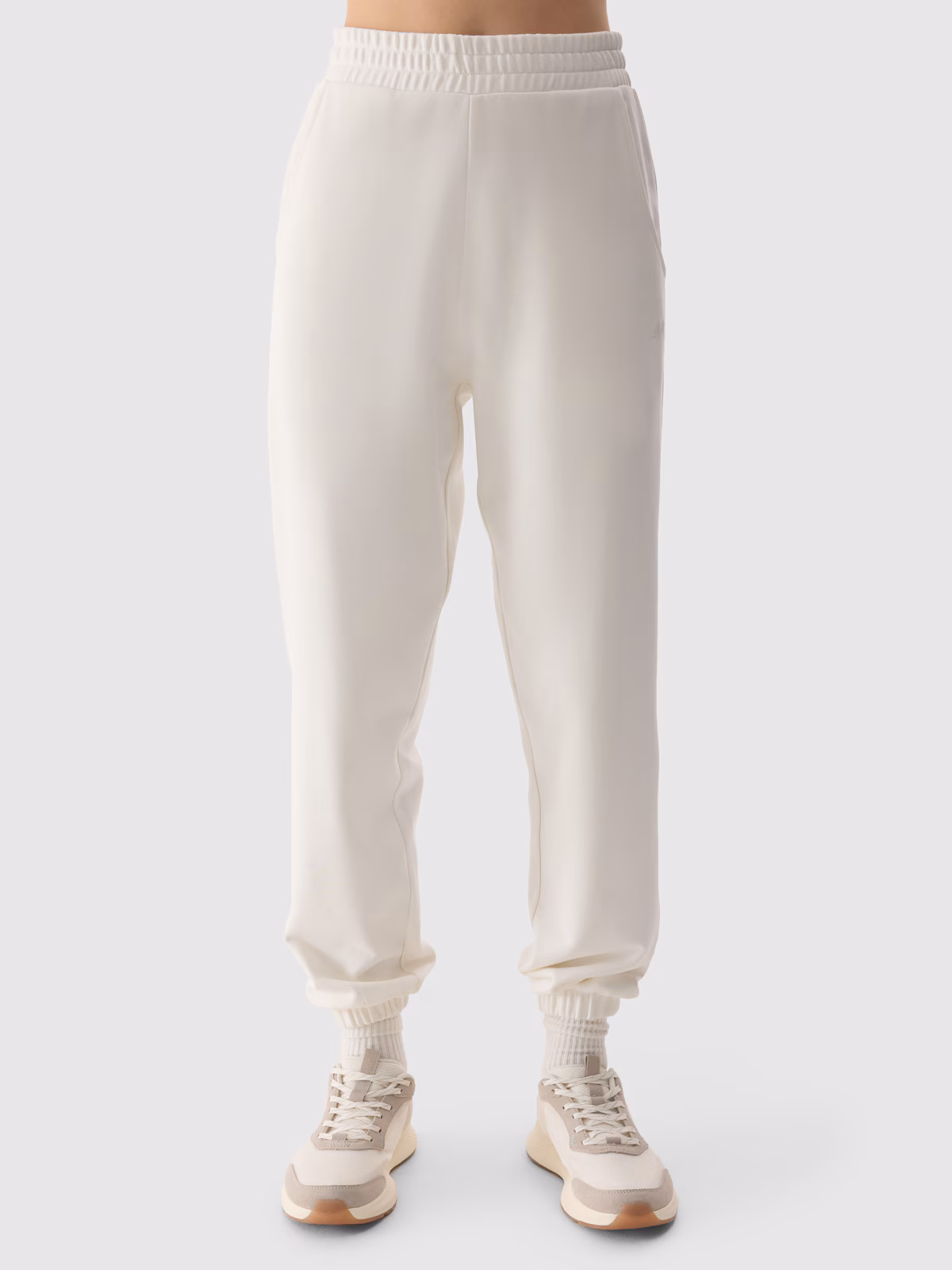 Spodnie dresowe joggery damskie - czarne