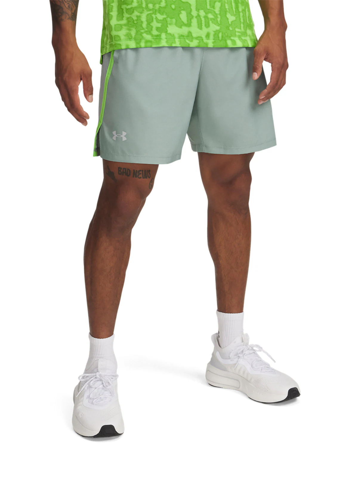 Spodenki do biegania męskie Under Armour UA Launch 7'' Shorts - szare
