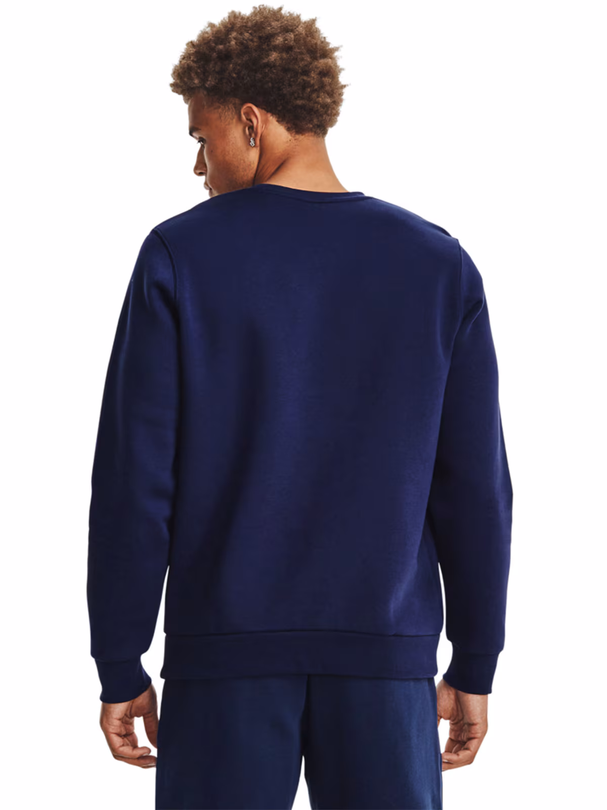 Bluza dresowa męska Under Armour UA Essential Fleece Crew - granatowa