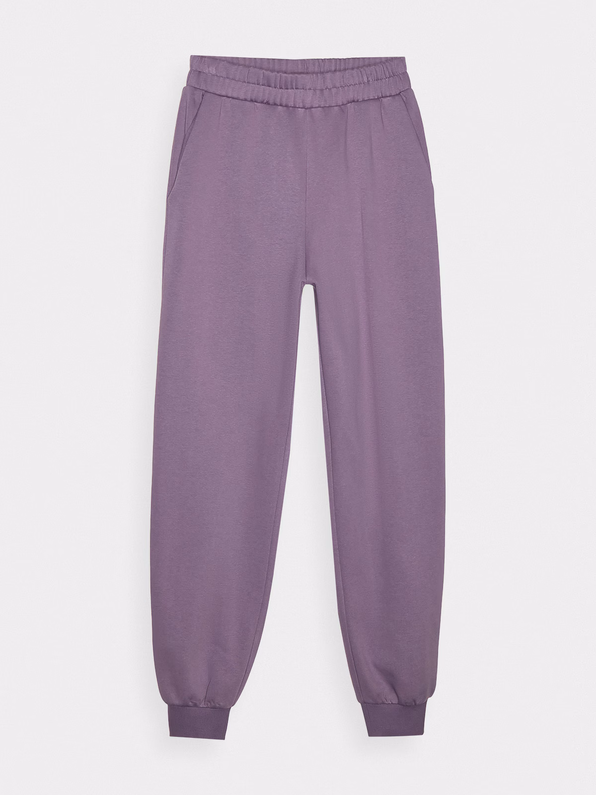 Spodnie dresowe joggery damskie - fioletowe