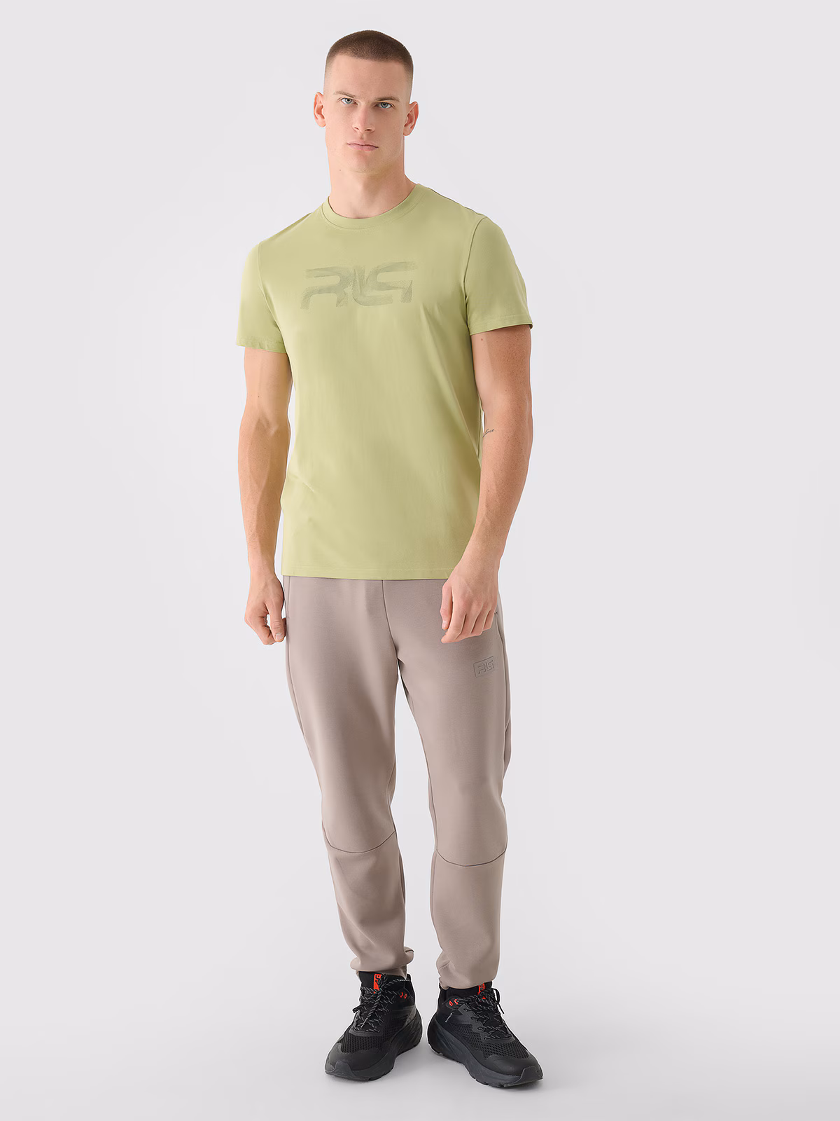 T-shirt regular męski 4F x Robert Lewandowski - zielony