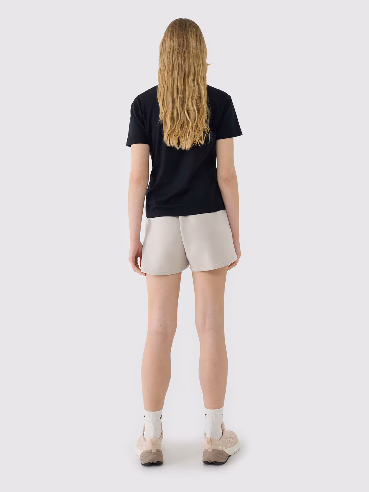 Spodenki dresowe z modalem damskie - niebieskie