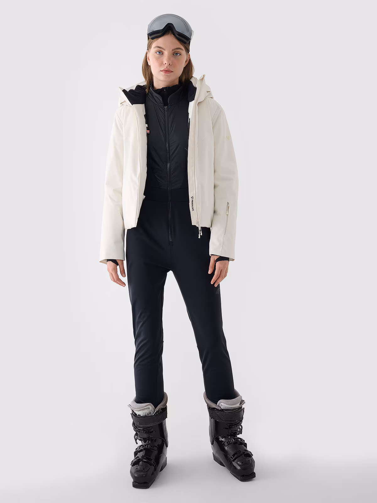 Kombinezon narciarski z softshellu membrana 15000 damski - czarny