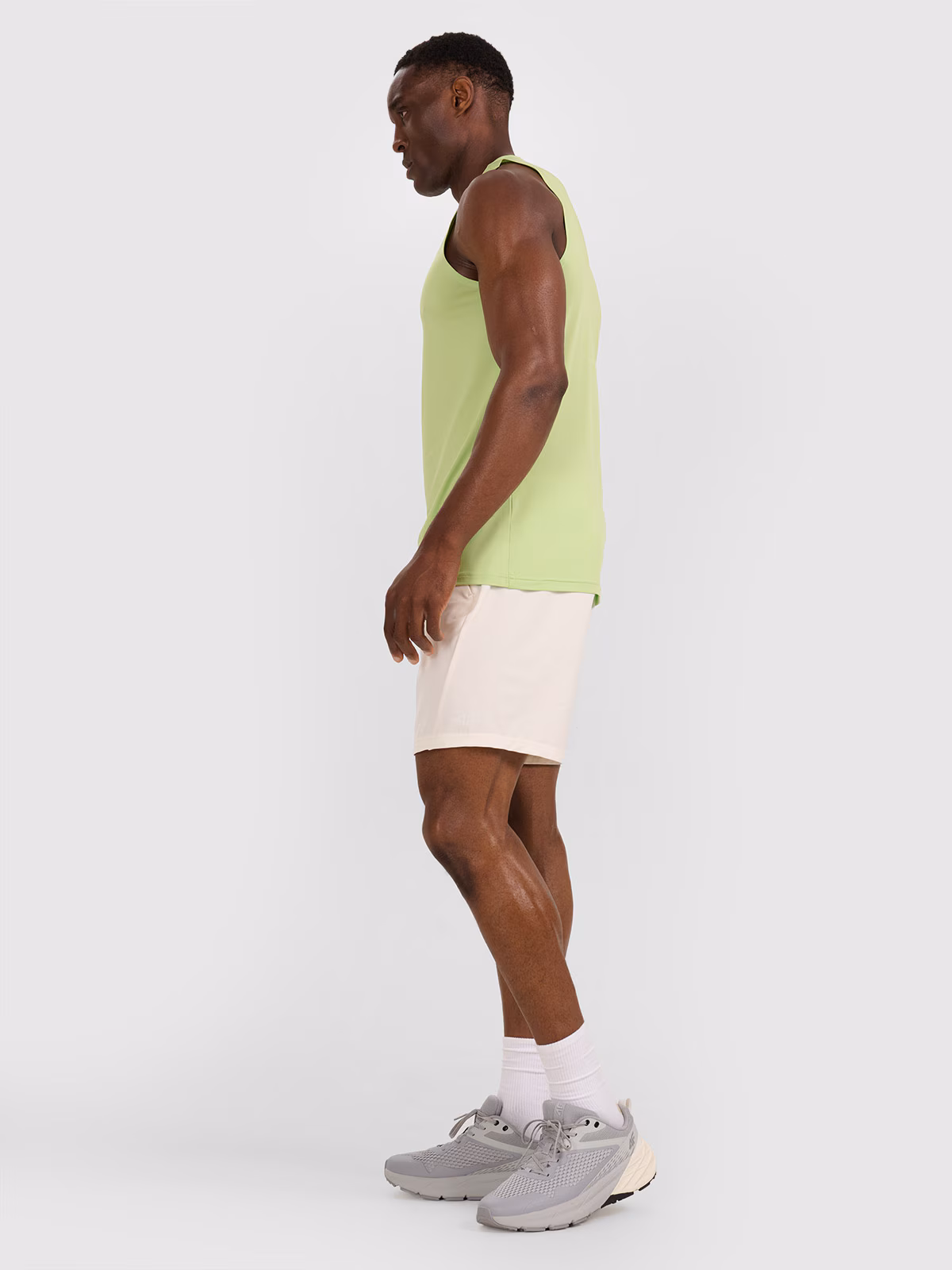 Tank top treningowy szybkoschnący męski - zielony