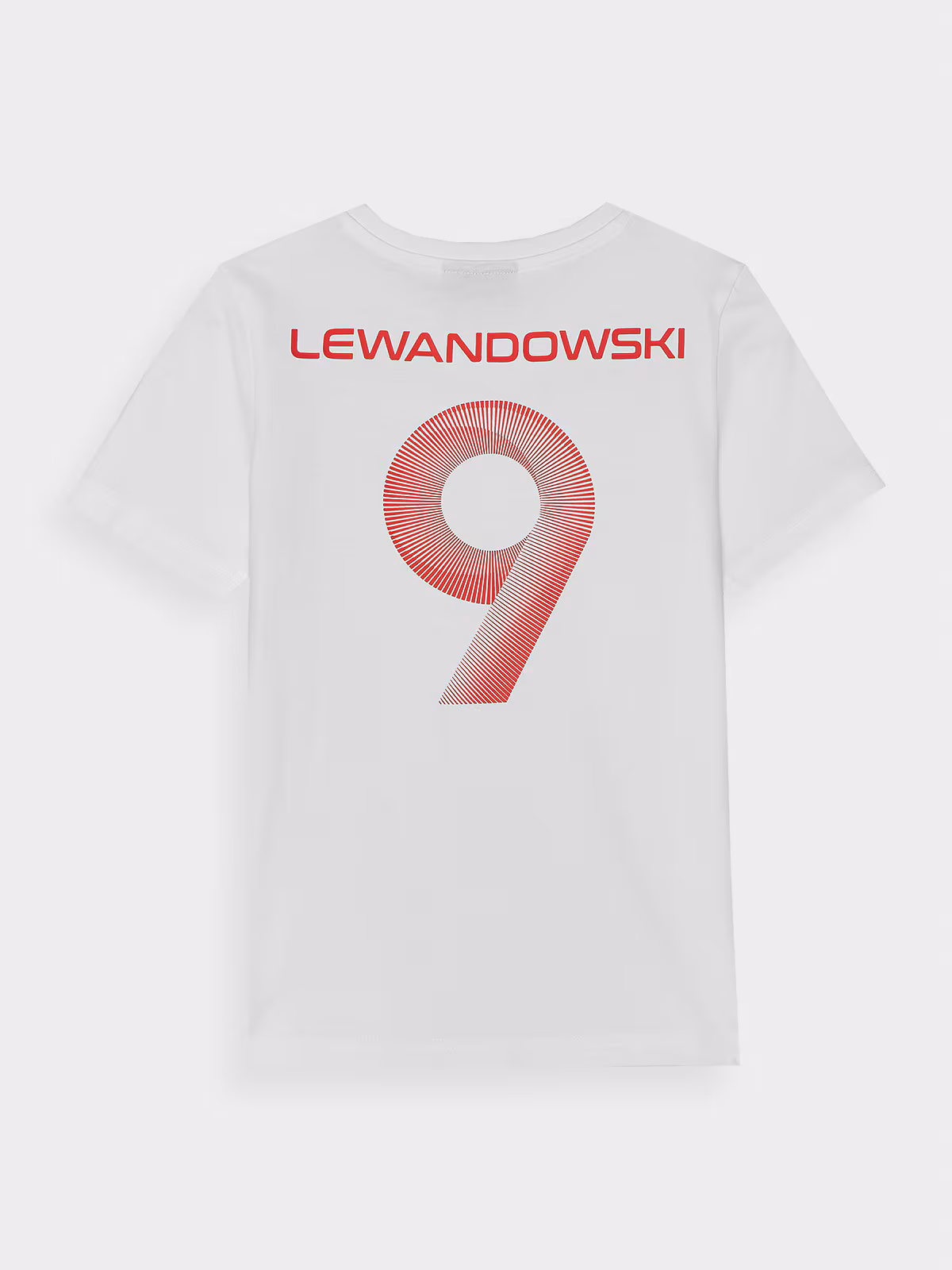 T-shirt z nadrukiem dziecięcy 4F x Robert Lewandowski - biały