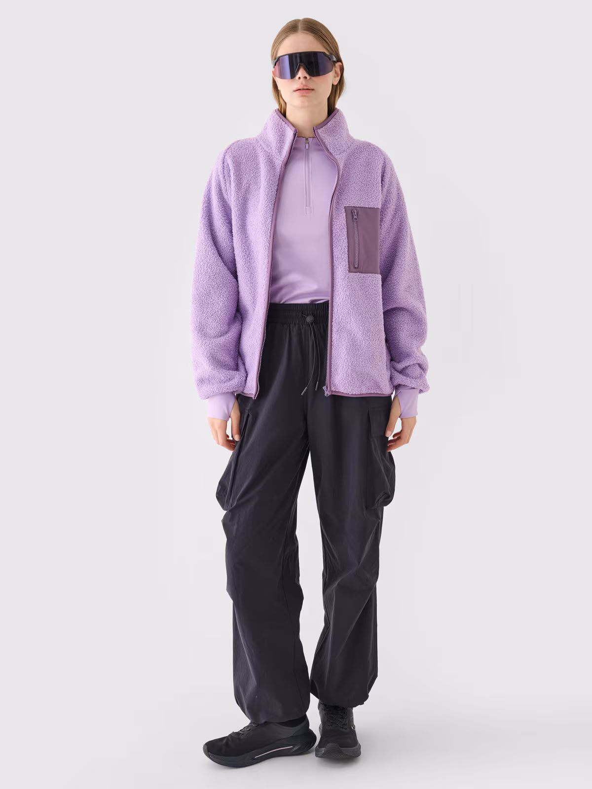 Polar sherpa ze stójką damski - beżowy