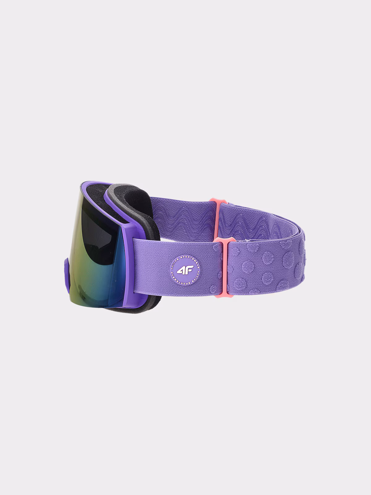 Gogle narciarskie z multibarwną powłoką dziewczęce - fioletowe