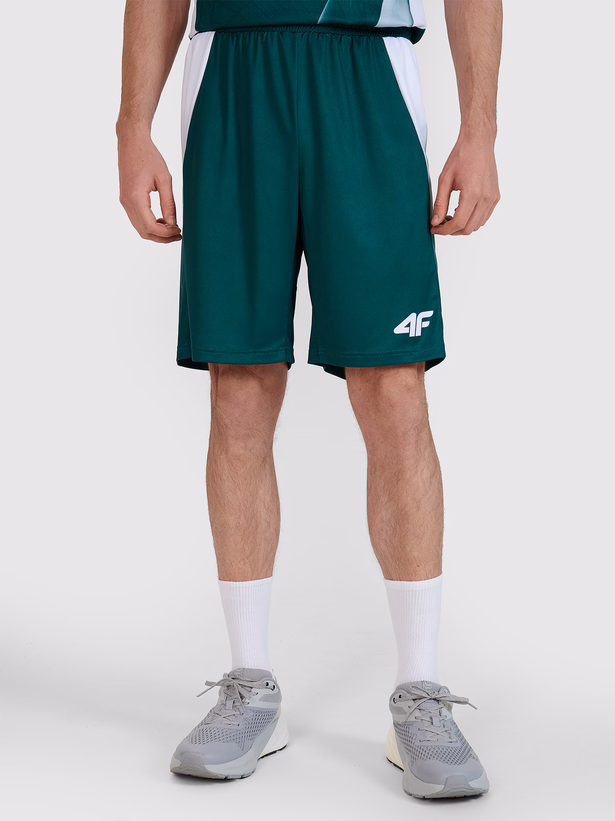 Spodenki meczowe replika męskie 4F x Polska Siatkówka - zielone