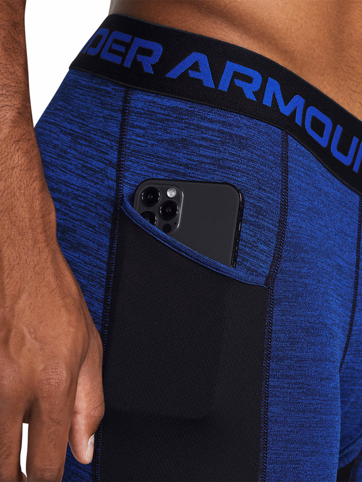 Legginsy treningowe męskie Under Armour UA CG Armour Twist Lgs - khaki