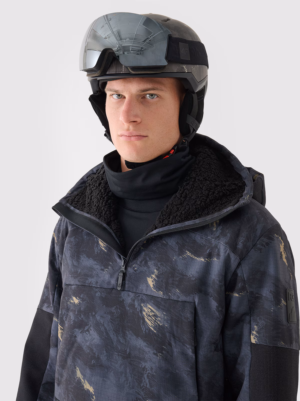 Kurtka snowboardowa membrana 8000 męska - czarna