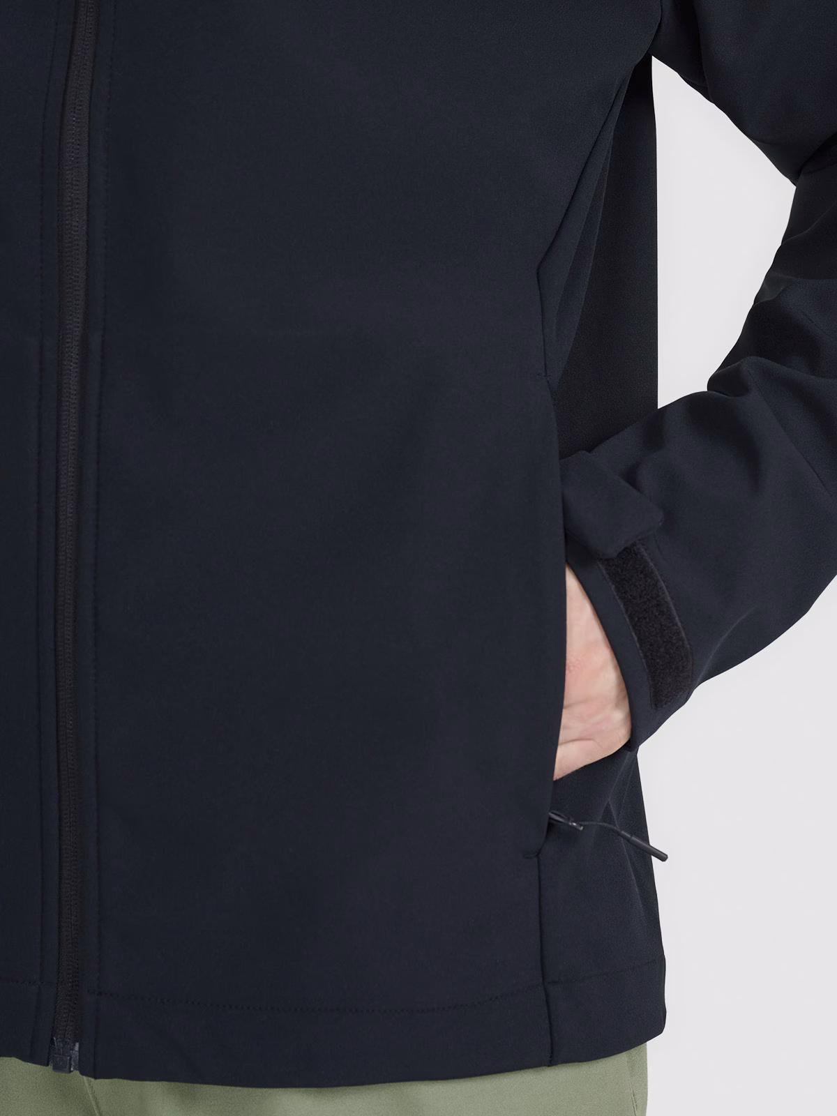 Kurtka softshell wiatroodporna membrana 5000 męska - czarna