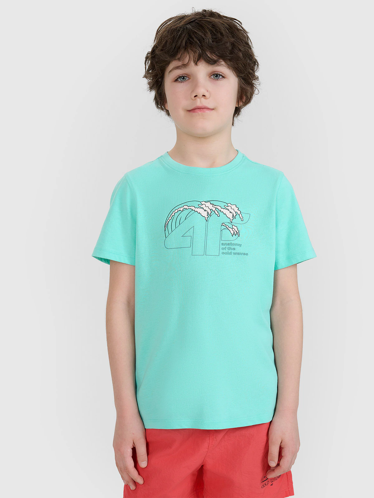 T-shirt regular z nadrukiem chłopięcy - zielony